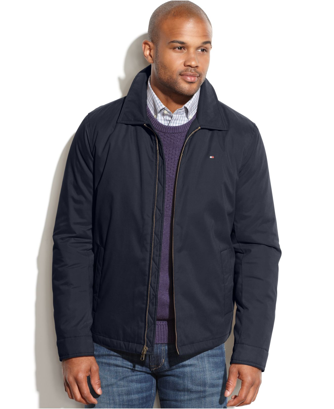 Lyst - Tommy Hilfiger Big And Tall Lightweight Microtwill Jacket in ...