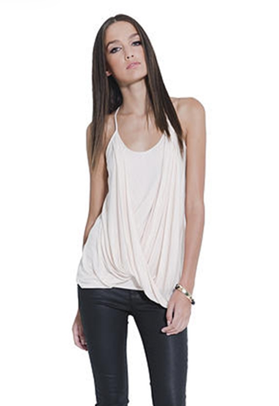 Sen Clothing Collection Sen Collection Orli Draped Front Tank Top in