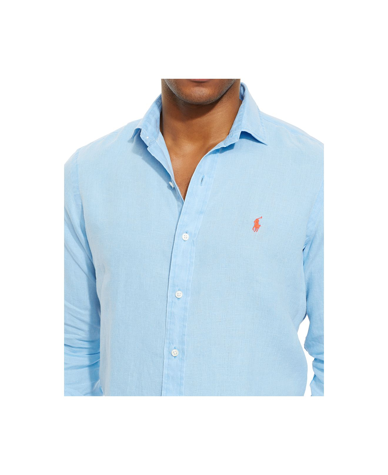 Mededogen verlies subtiel Polo Ralph Lauren Linen Sport Shirt in Blue for Men | Lyst