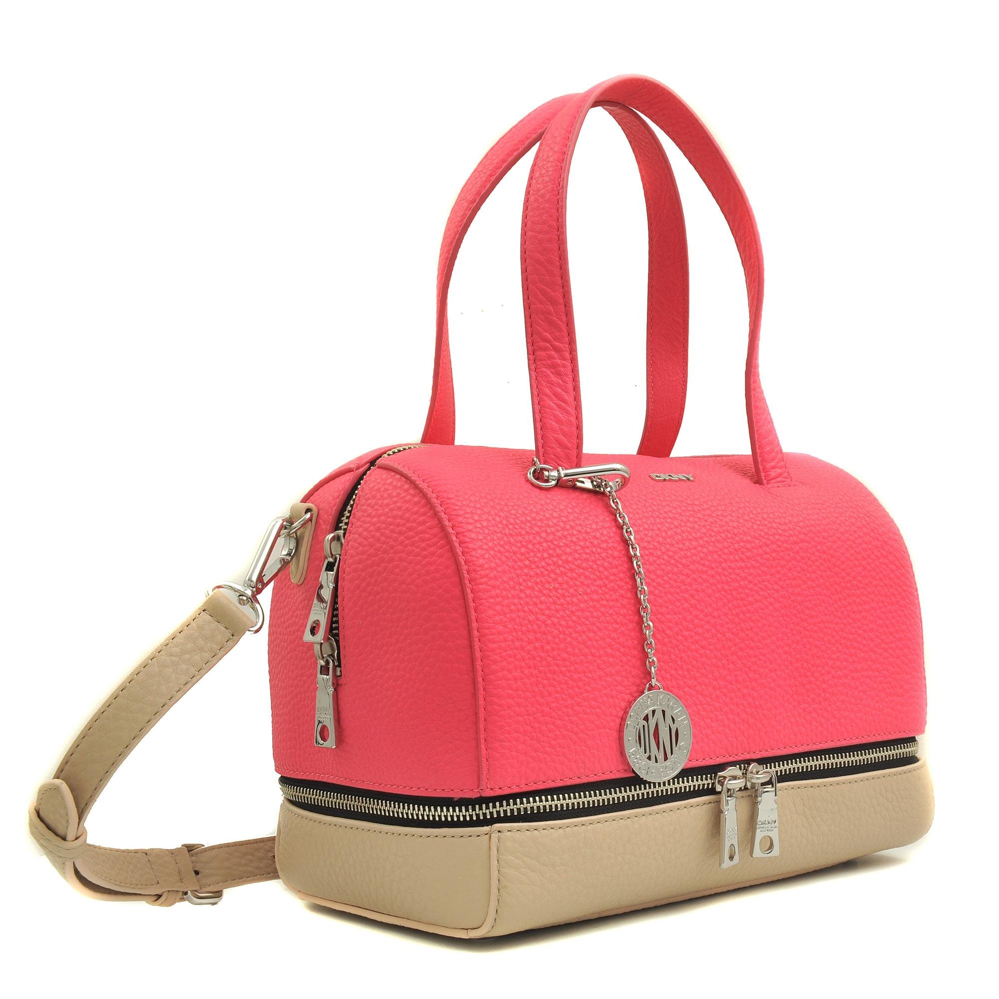 Dkny Small Satchel Tribeca Bag in Pink | Lyst