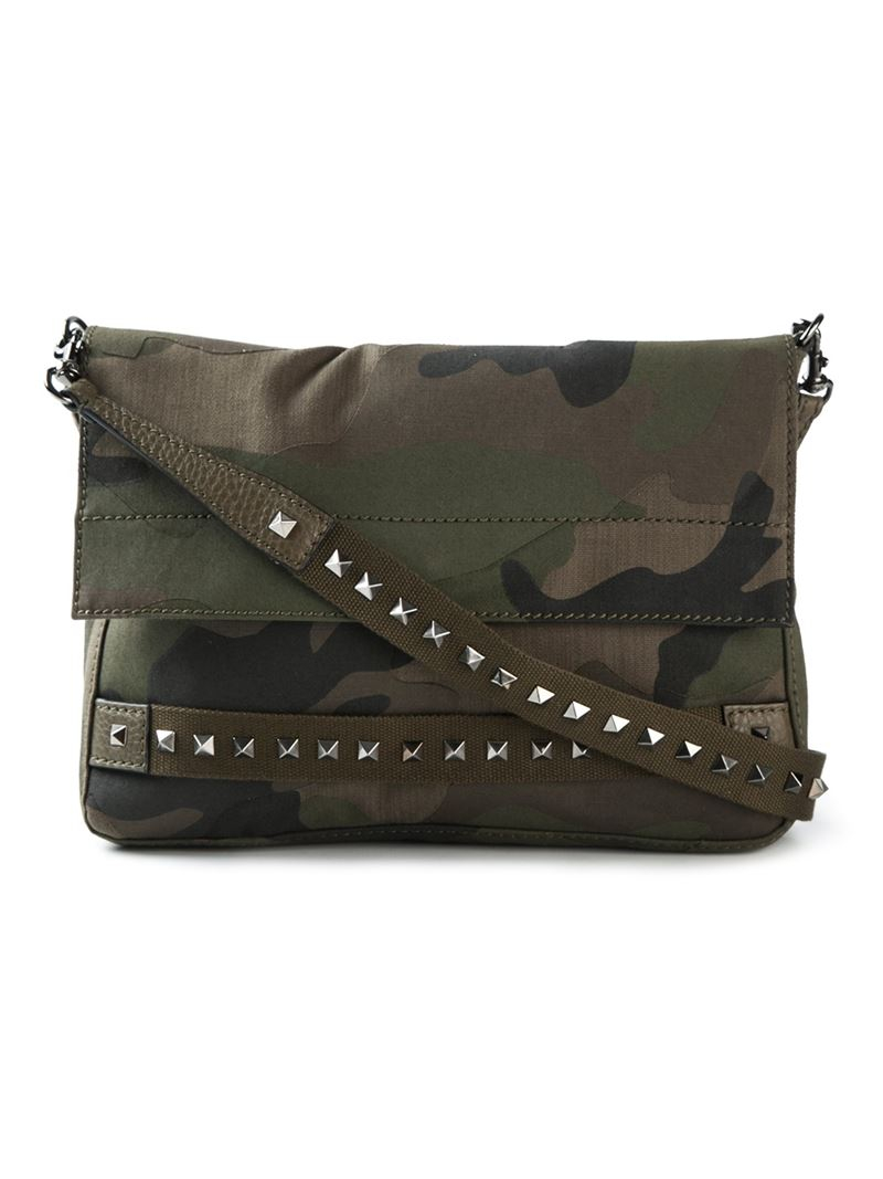 Valentino Camouflage Messenger Bag in Green for Men Lyst