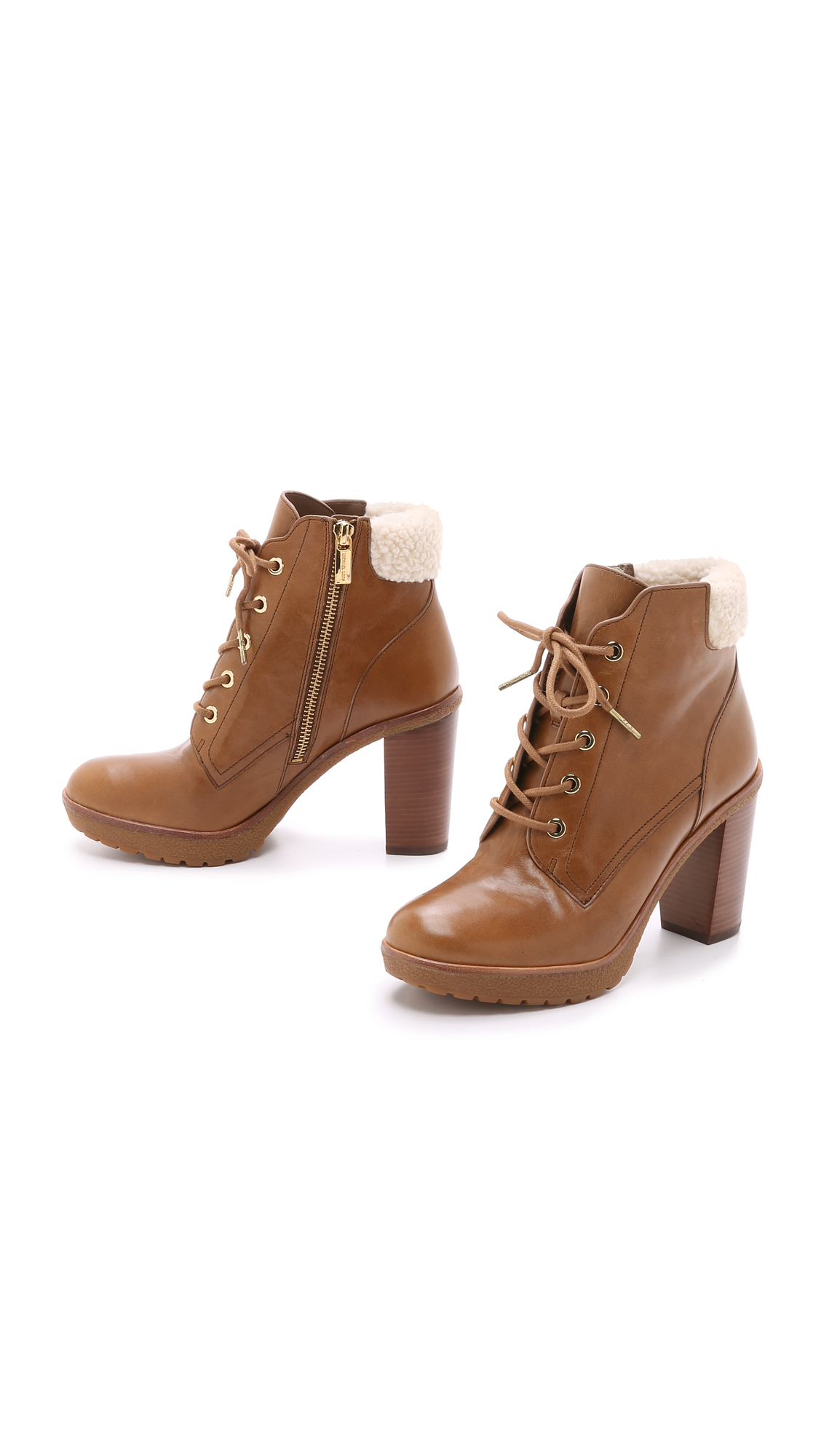 michael kors kim lace up bootie