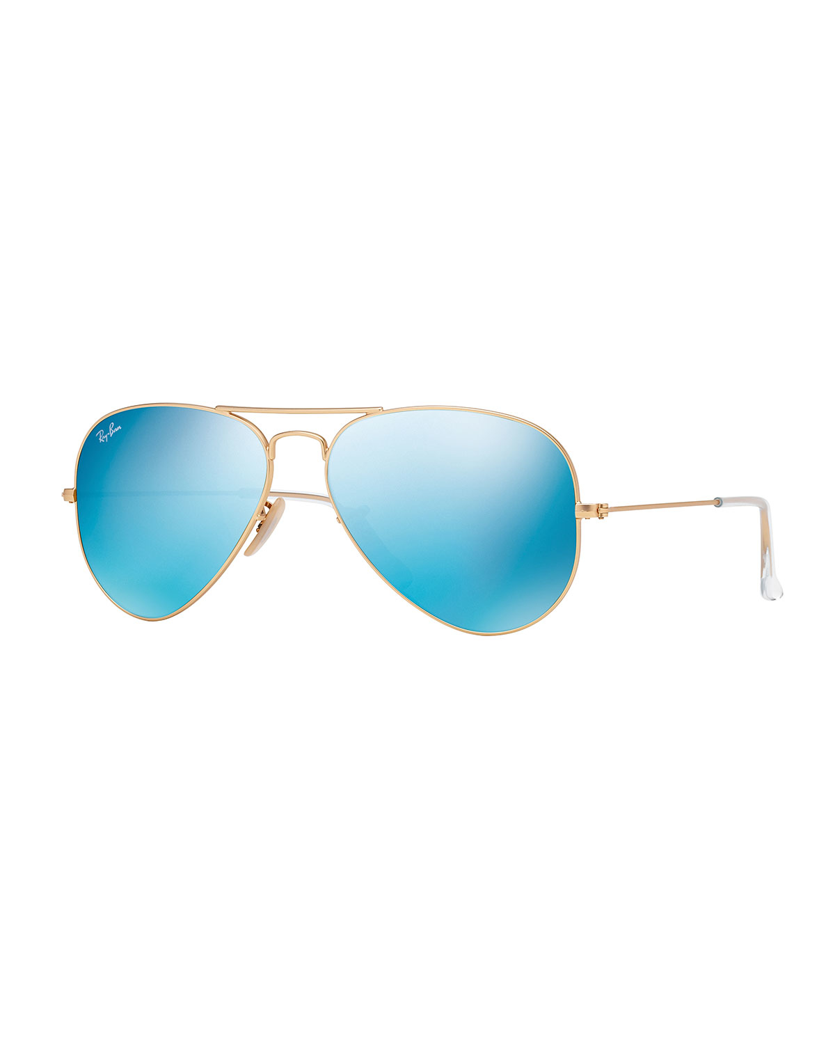 Ray-ban Mirrored Aviator Sunglasses in Blue - Save 3% | Lyst