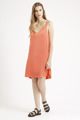 topshop coral dress