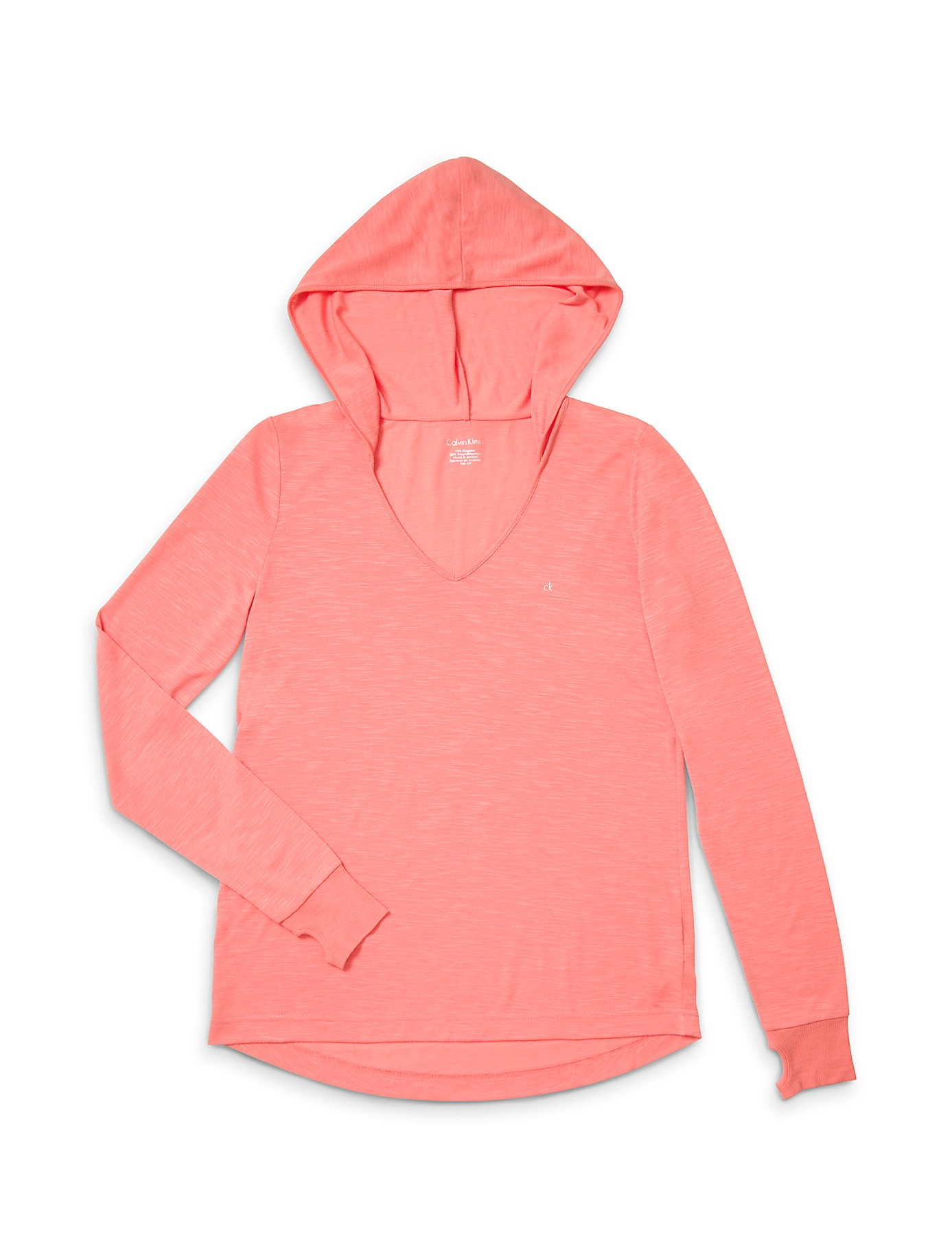 Calvin klein White Label High Low Pullover Hoodie in Pink Lyst