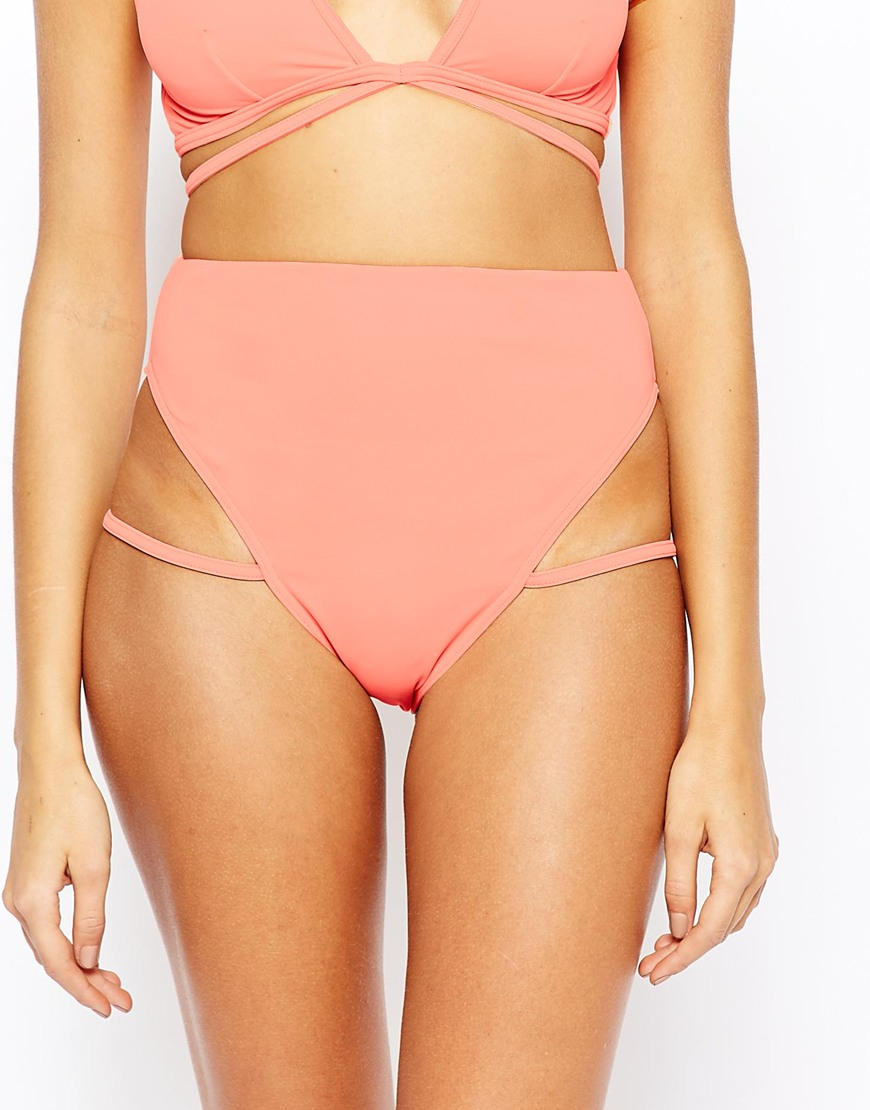 high strap bikini bottoms