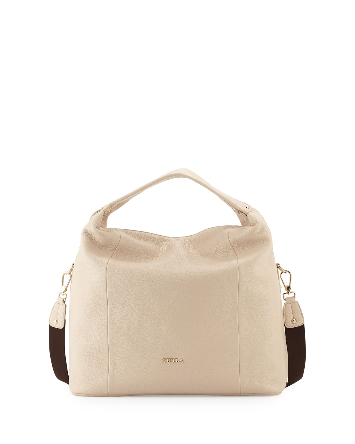 beige furla bag