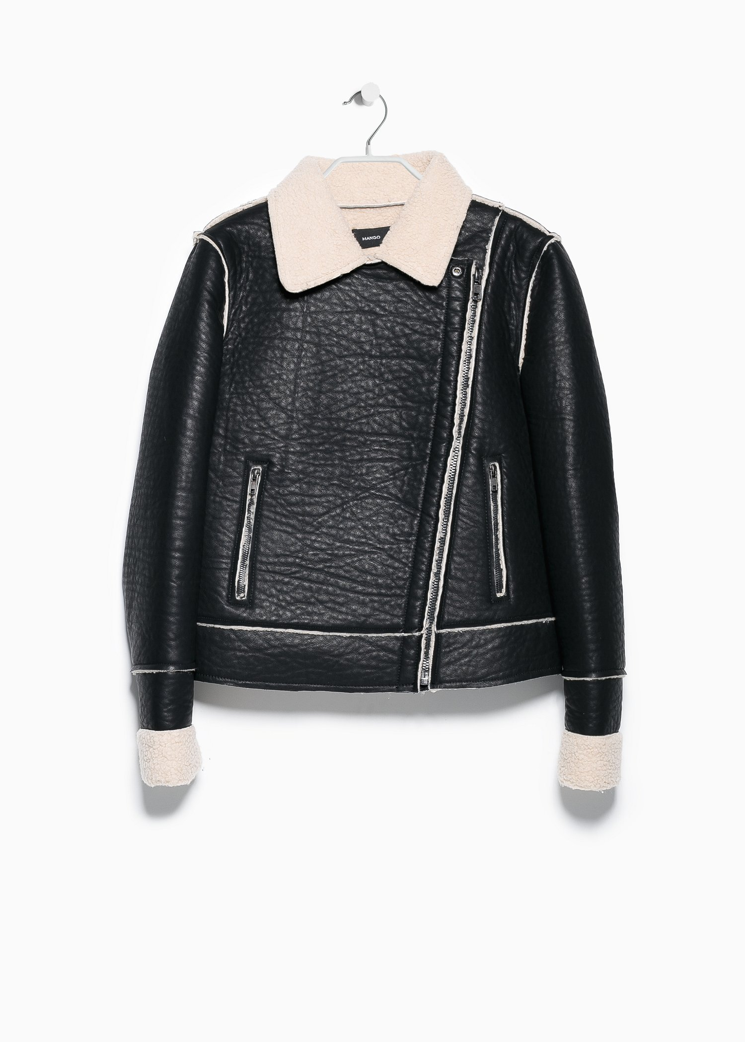 shearling lined biker jacket
