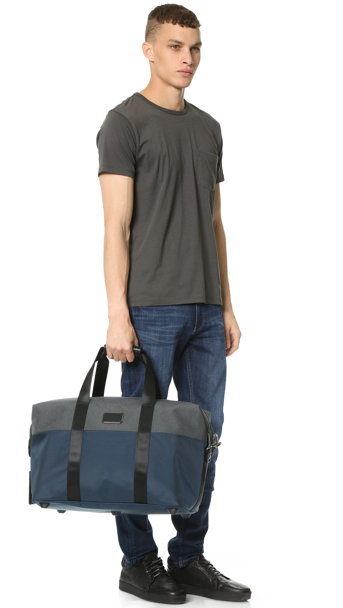 calvin klein blue crossbody bolsa