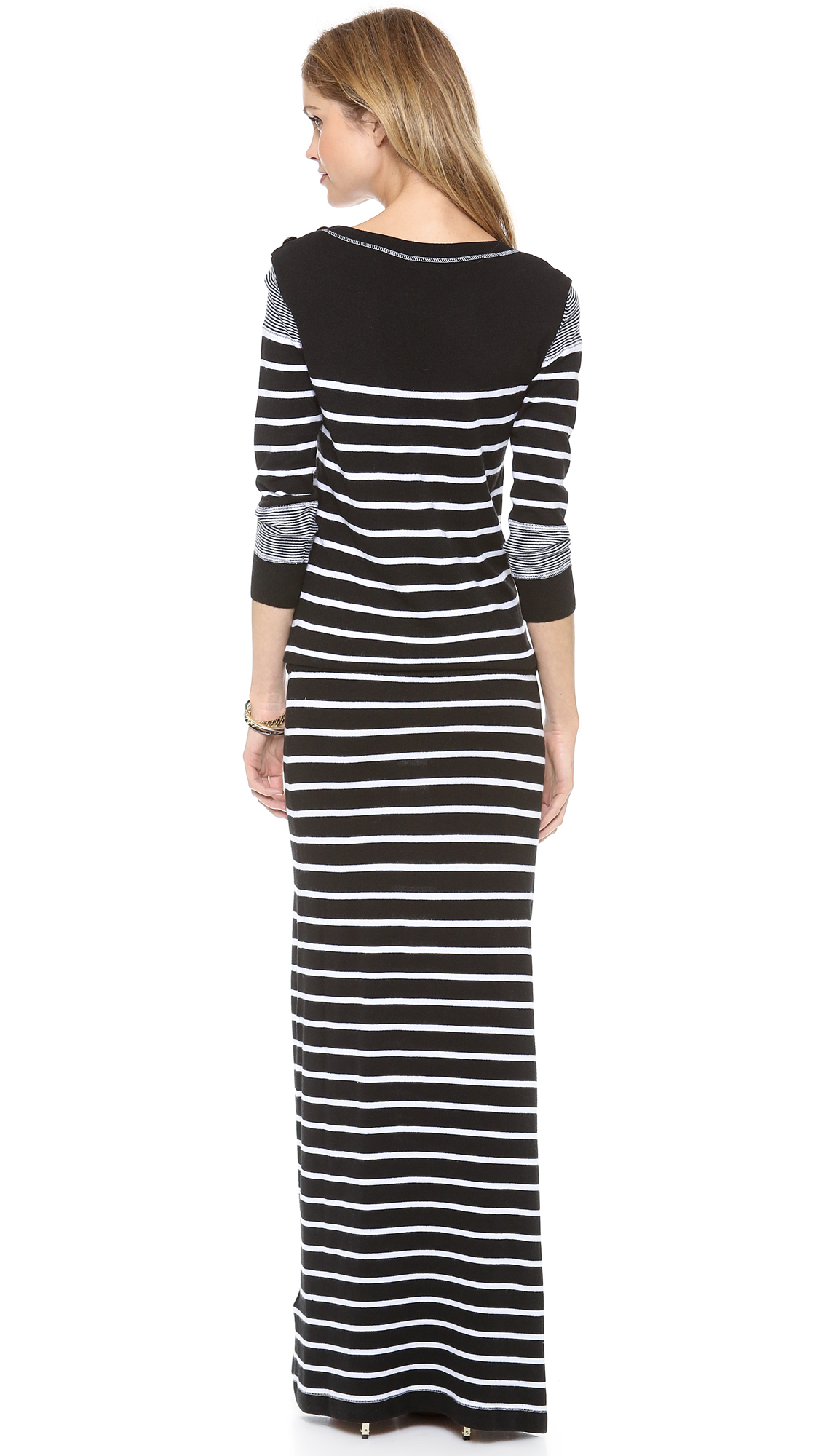 Rachel zoe Tommy Sweater Maxi Dress in Black Lyst