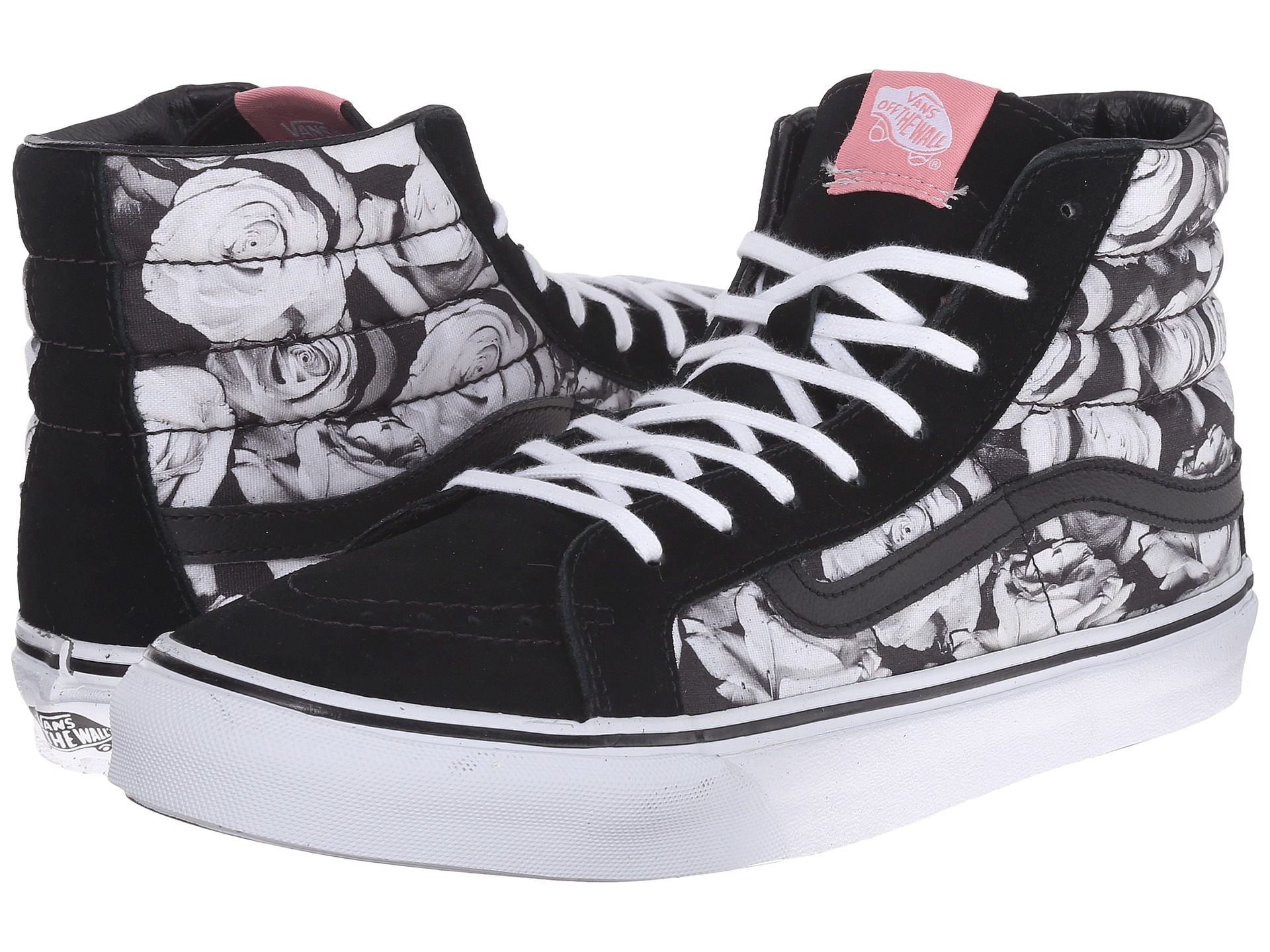 vans rose high tops