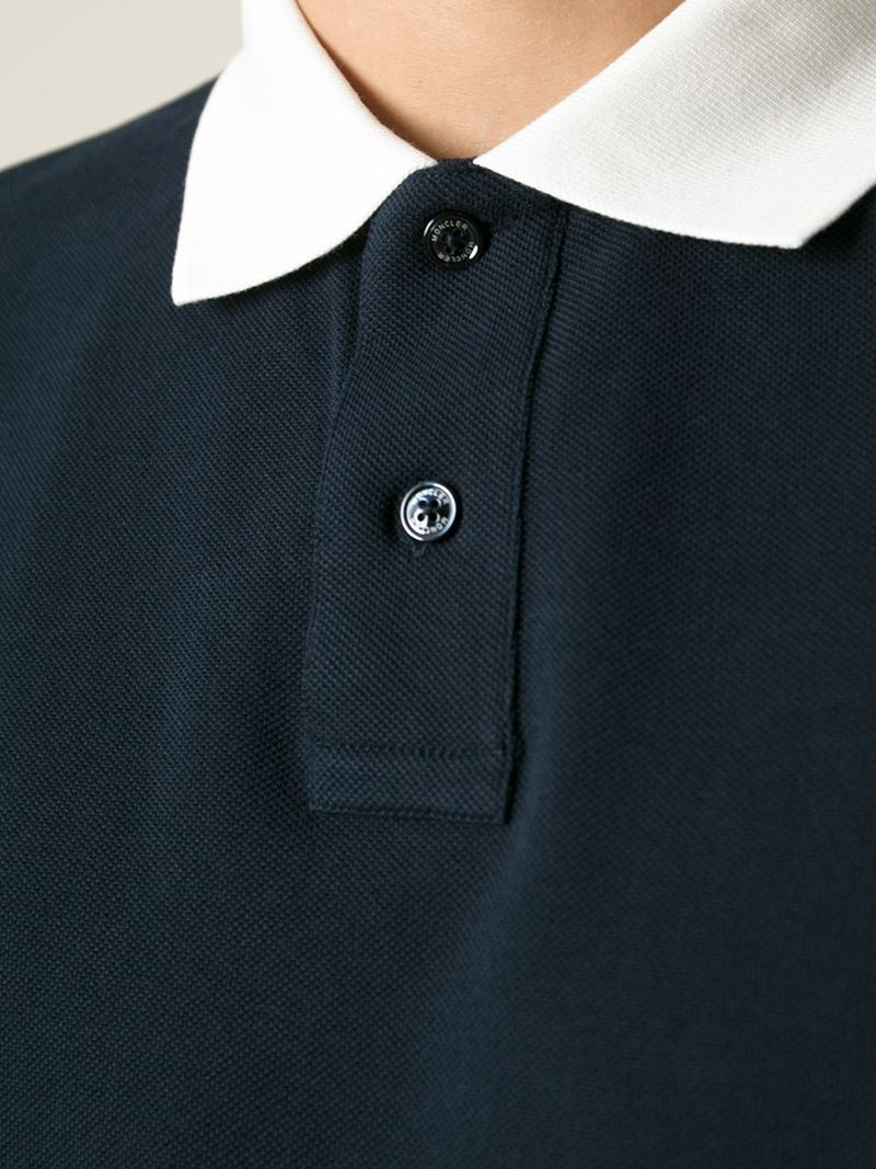 moncler contrast polo