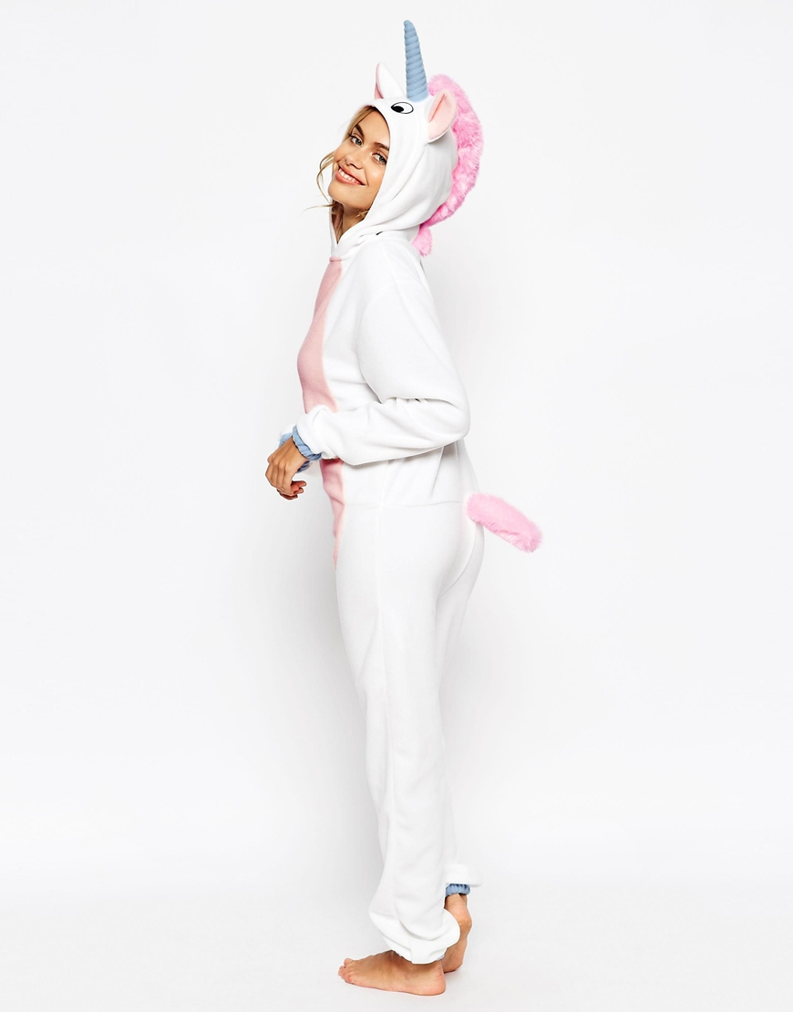 Asos Unicorn Onesie In White Lyst