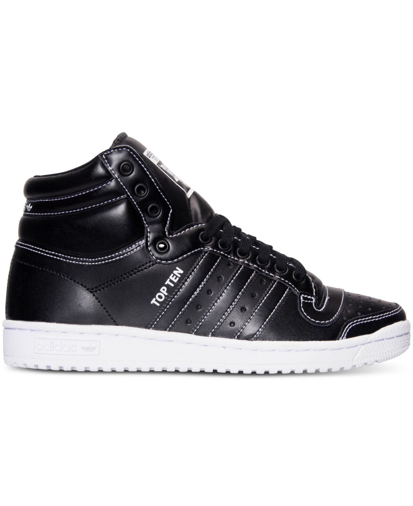 adidas Originals Leather Men's Top Ten Hi Casual Sneakers From Finish