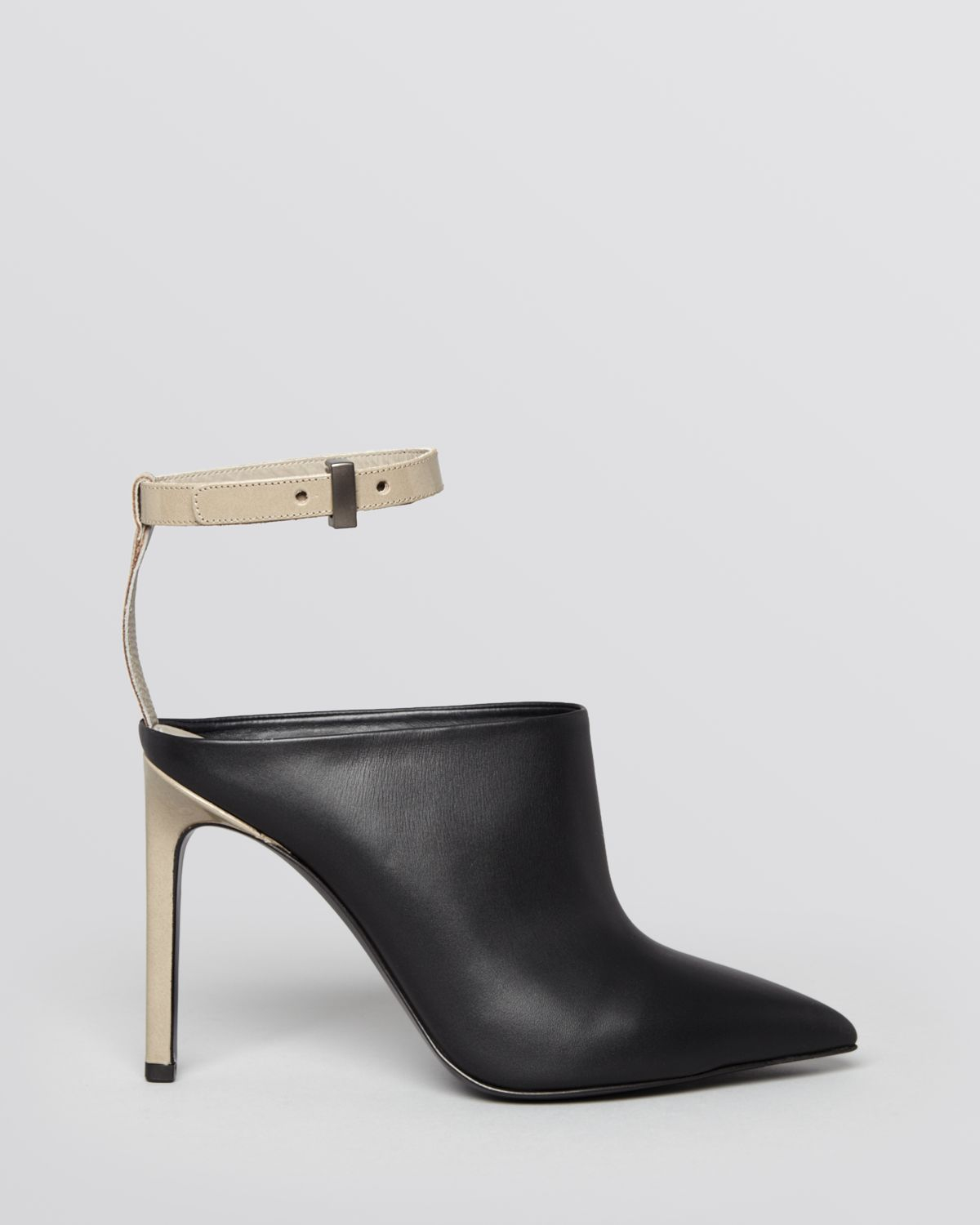 pointed toe mules high heel