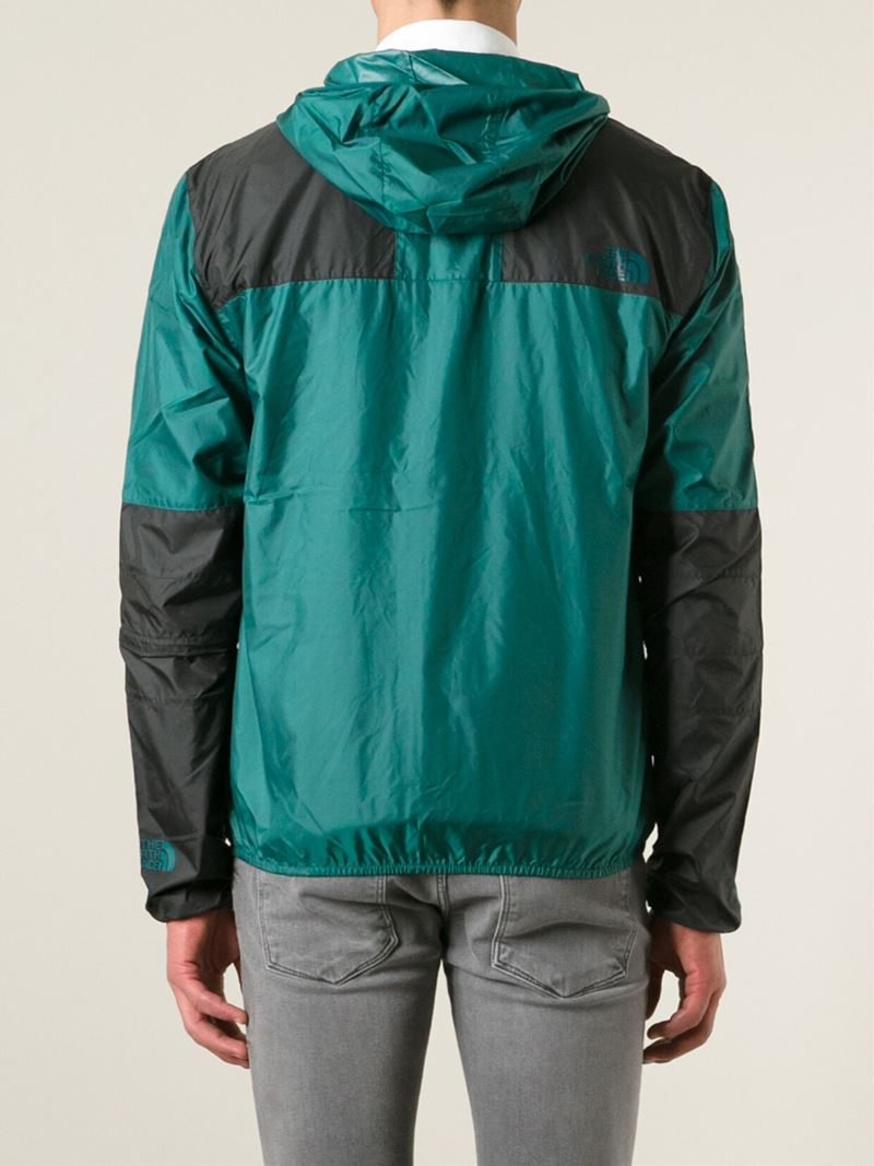 The North Face Hooded Windbreaker Jacket in Blue for Men Lyst