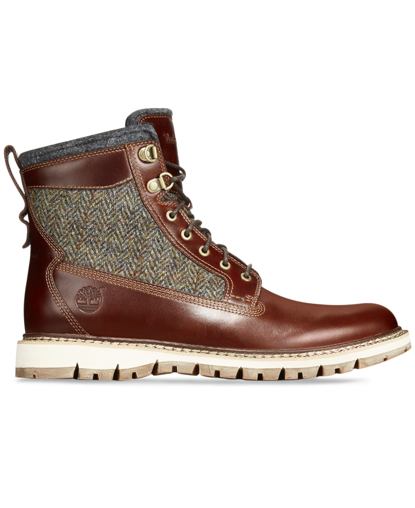Socialisme kaping Chaise longue Timberland Men's Britton Hill Leather & Tweed Boots in Brown for Men | Lyst