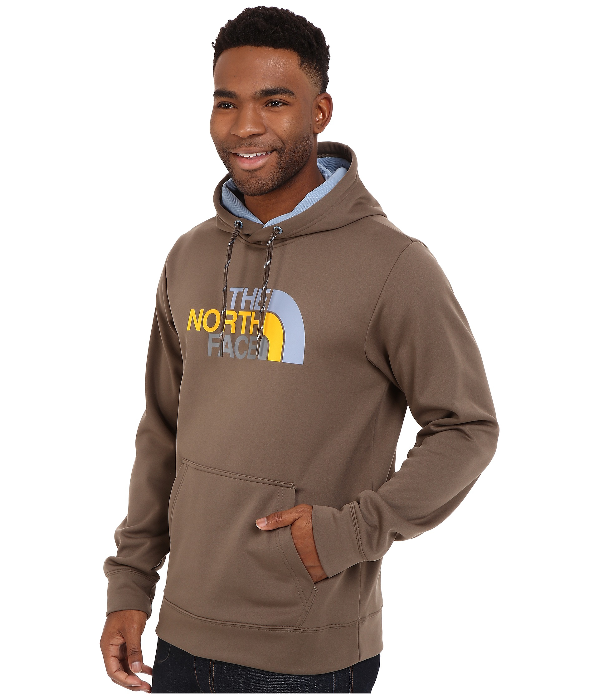 Download Men's Pullover Hoodie - Front Half Side View Of Hooded ...