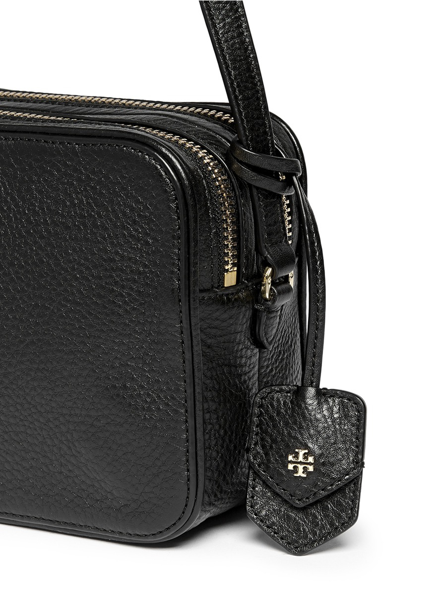 Double zip leather crossbody bag Louis Vuitton Black in Leather - 32862010