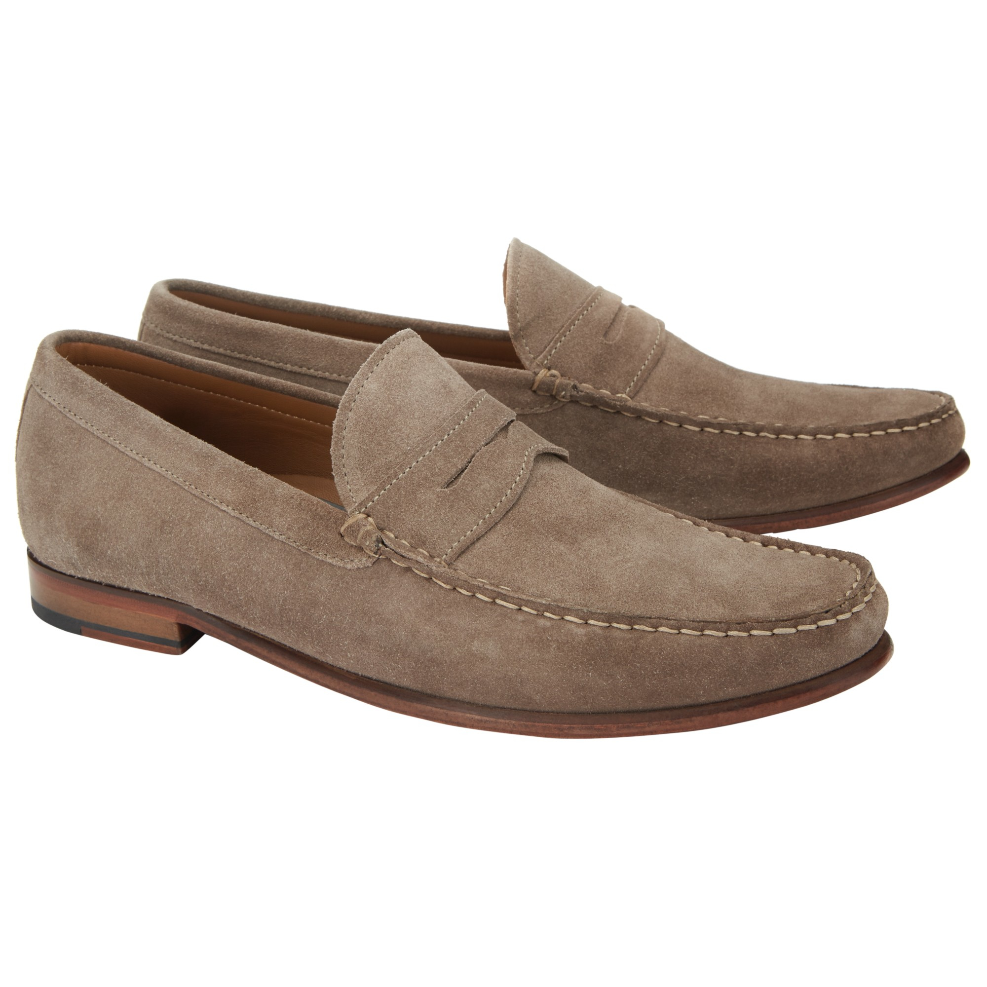 John Lewis Lloyd Suede Penny Loafers for Men Lyst