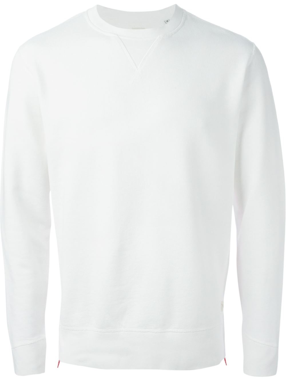 nike white crew neck sweater