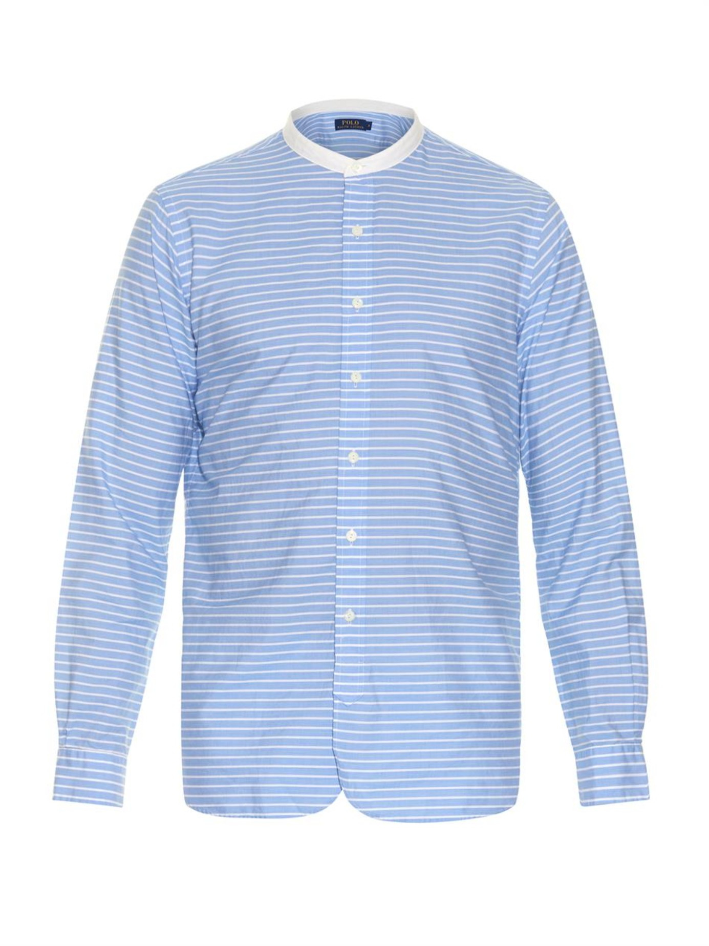 ralph lauren grandad collar shirt