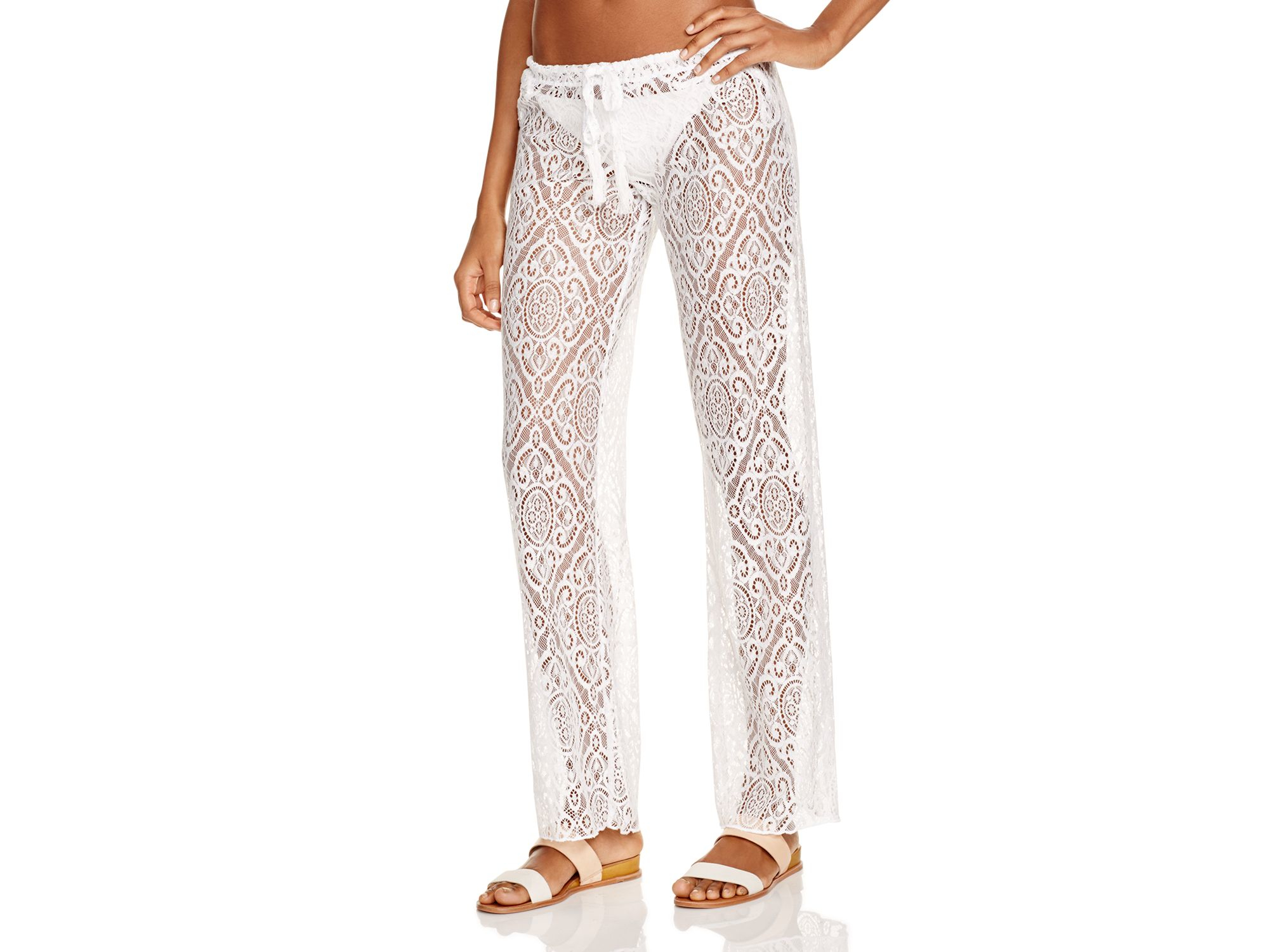 lace swimsuit cover up pants