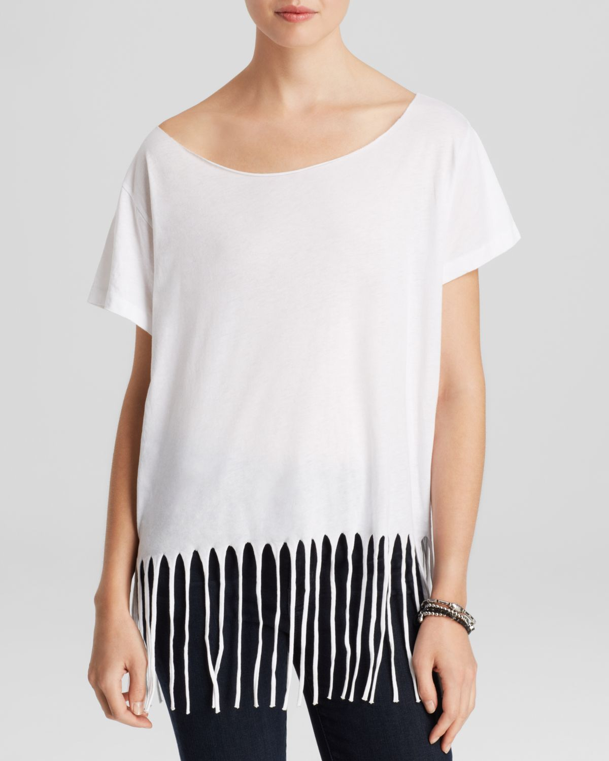lyst-junk-food-tee-fringe-in-white