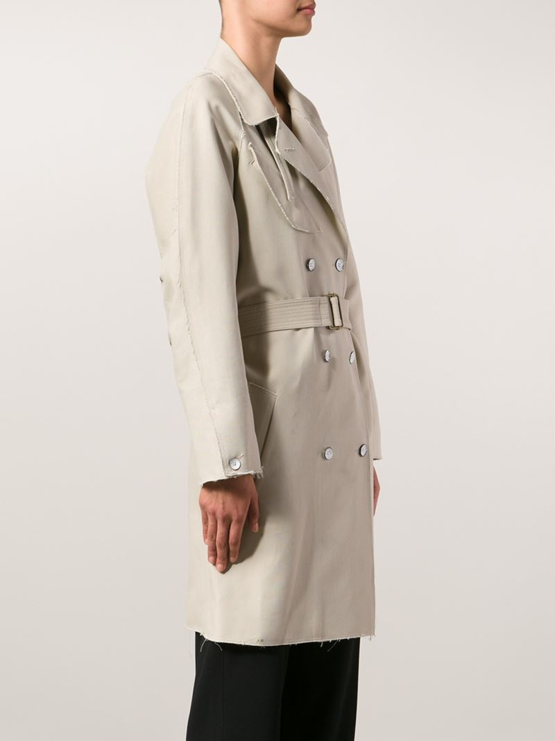 Bone Raw Finishing Cotton Trench Coat 
