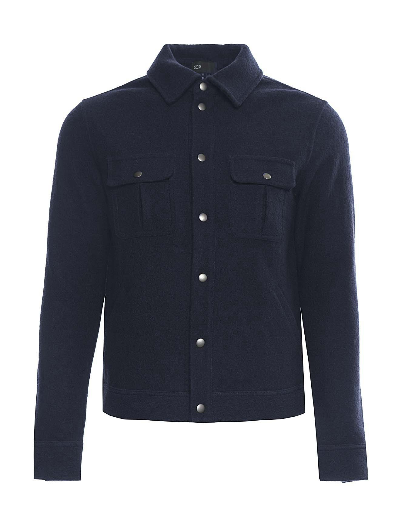 Scp Boiled Wool Cpo Jacket in Blue for Men (NAVY) | Lyst
