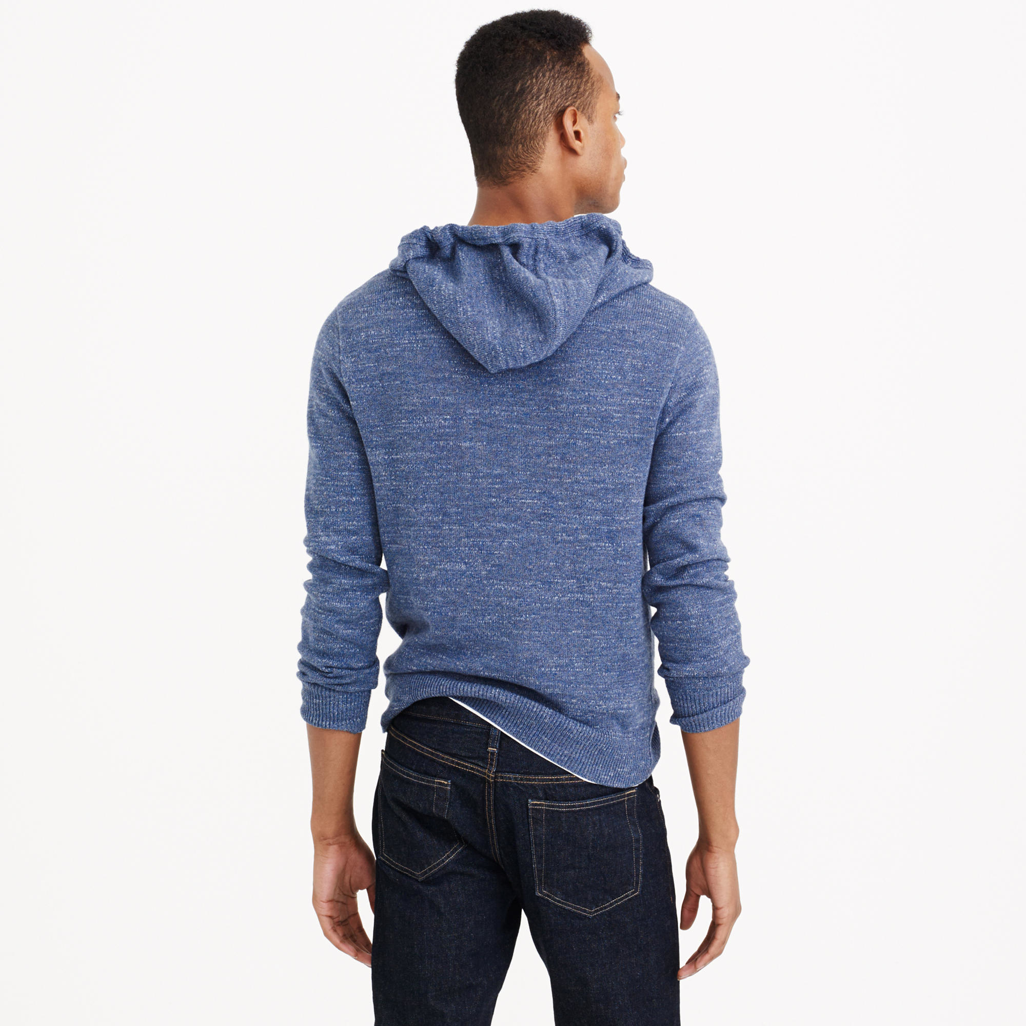 j crew cotton linen hoodie