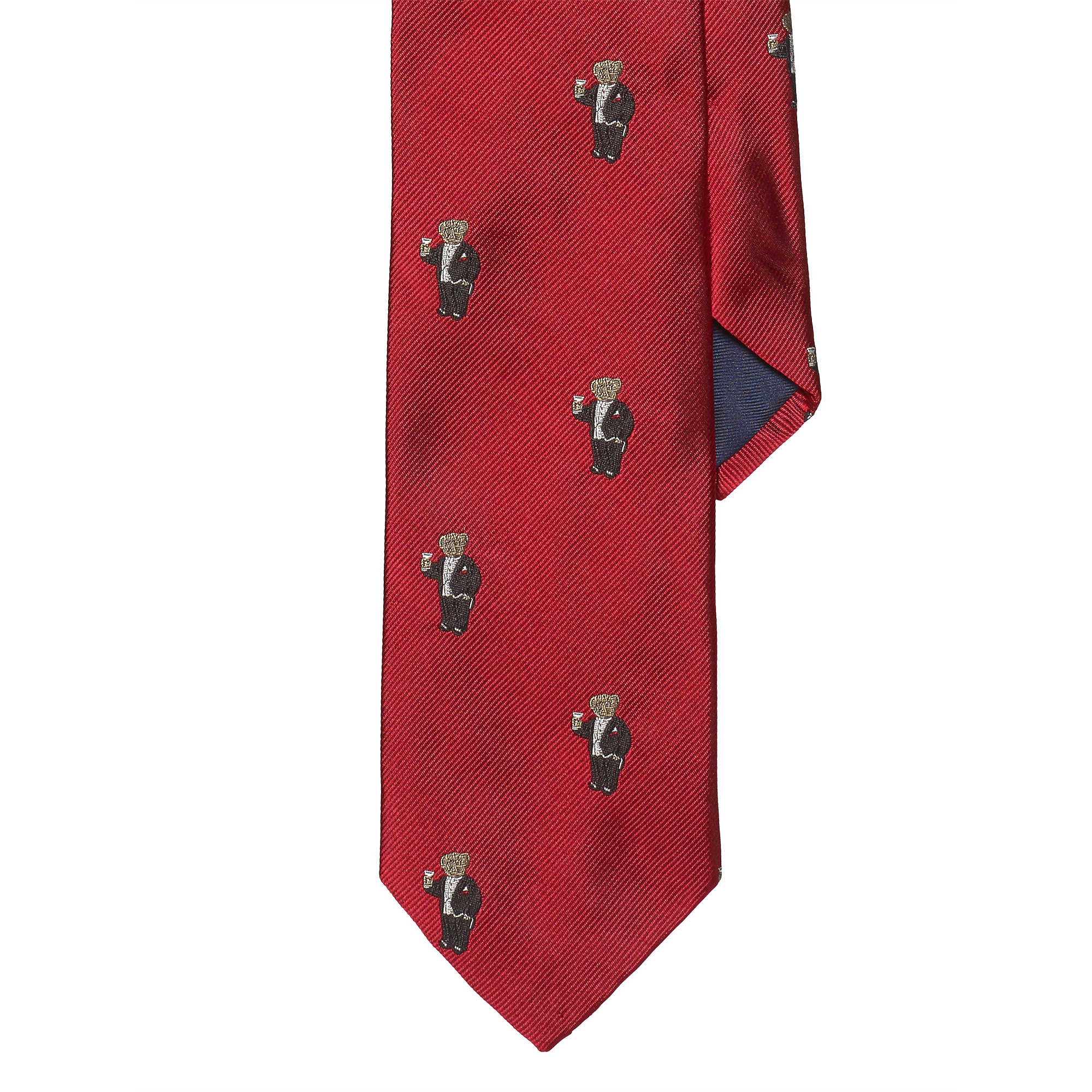 Lyst - Polo Ralph Lauren Tuxedo-bear Silk Tie in Red for Men