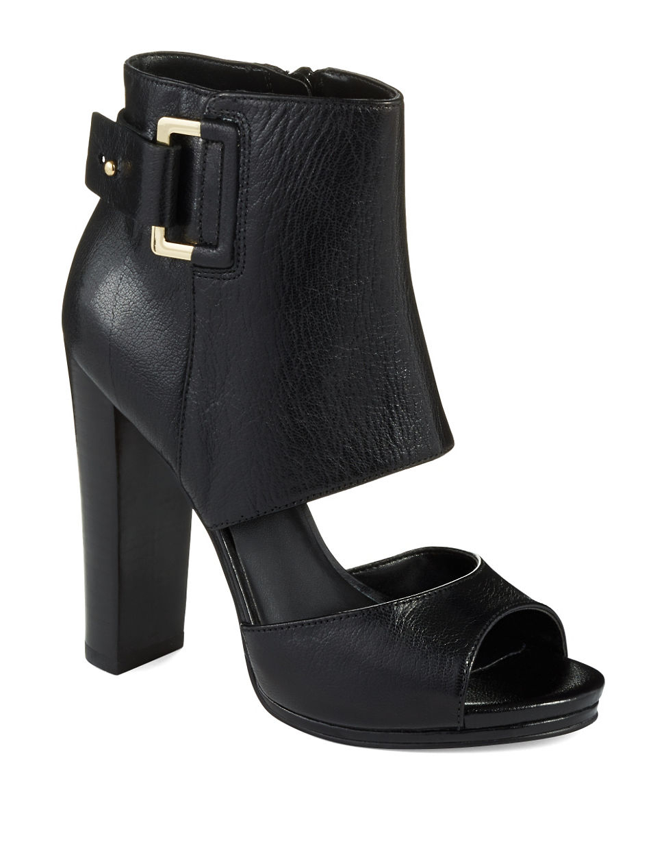 Nine West Violet Hour Peep Toe Booties in Black Nine West Violet Hour Peep Toe Booties in Black
