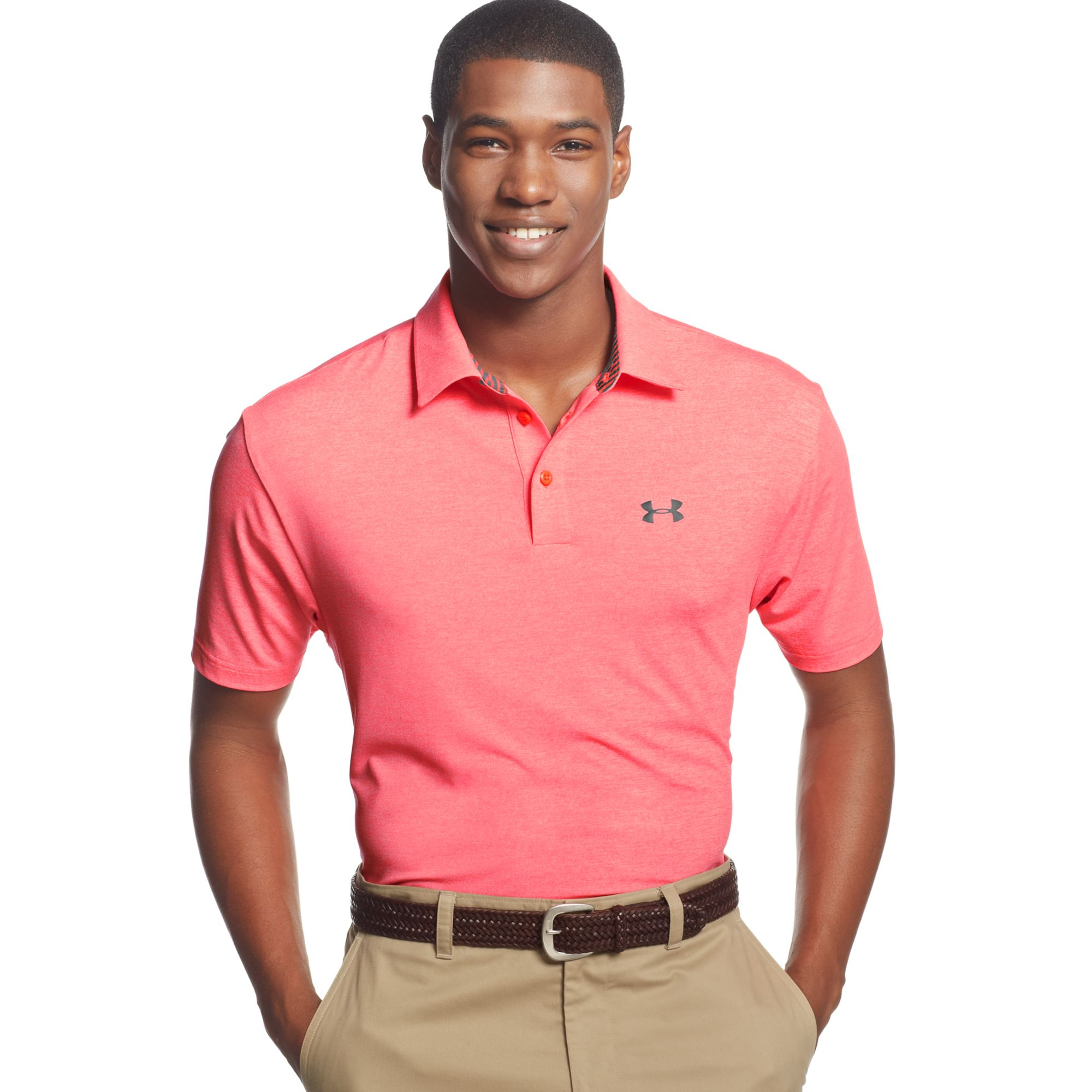 under armour elevated heather golf polo