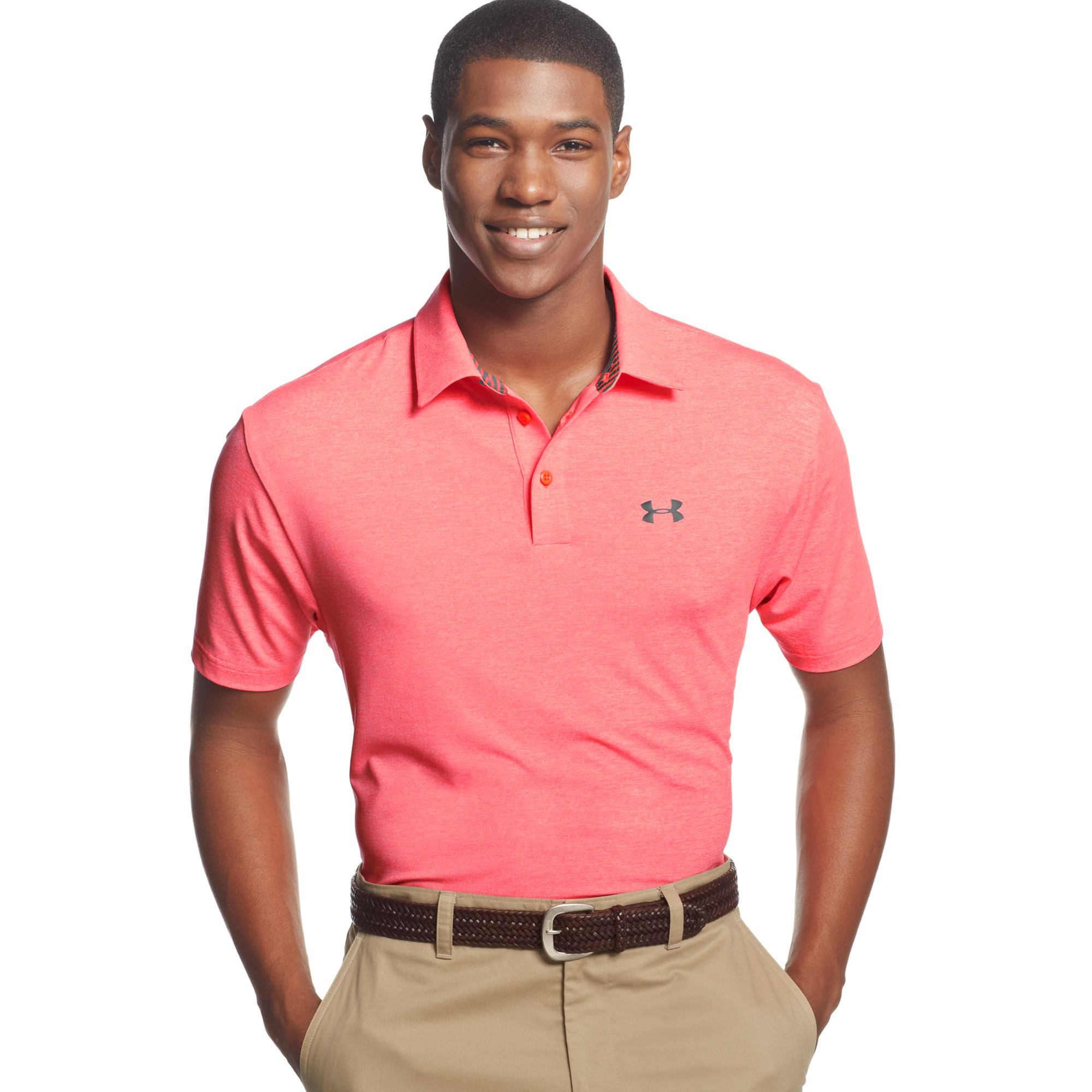 under armour elevated heather polo