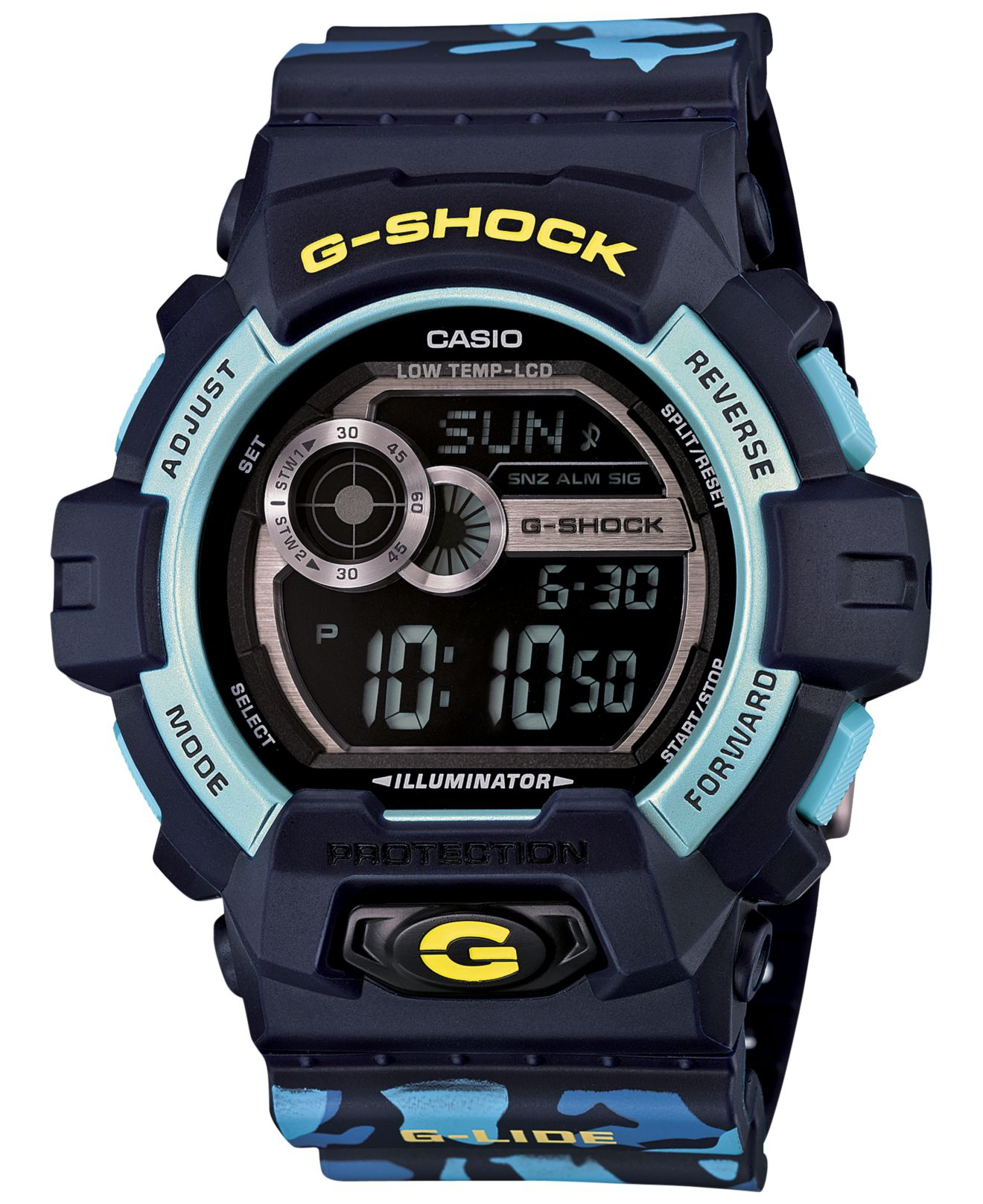 g shock blue camo
