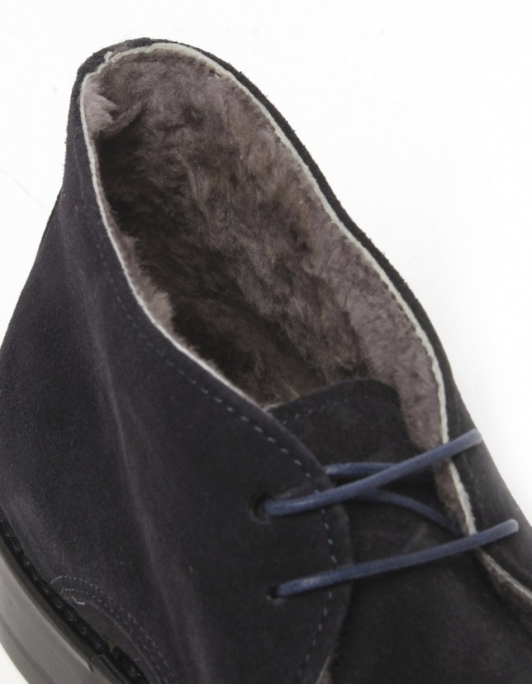 mens fur lined chukka boots