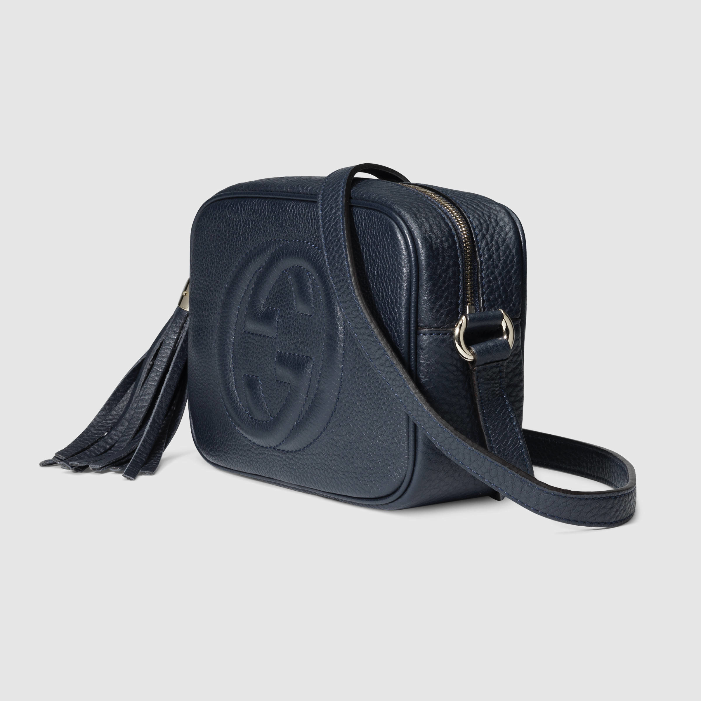 Gucci Soho Leather Disco Bag in Blue Leather (Blue) - Lyst