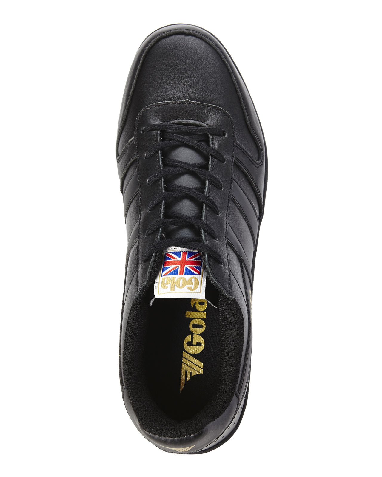 Gola Black Stadia Leather Sneakers for Men Lyst