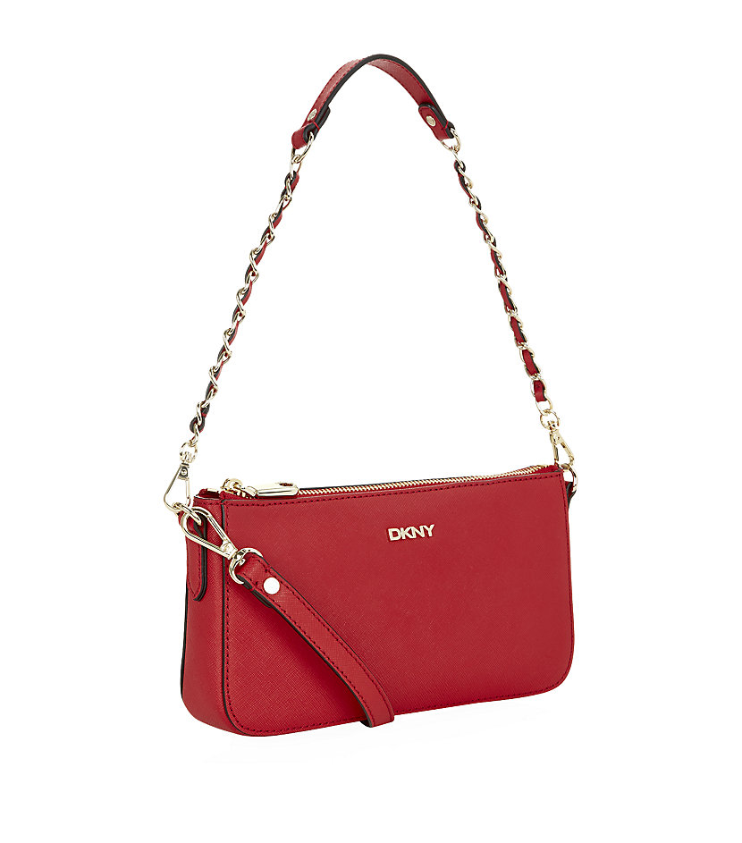 Dkny Small Saffiano Cross Body Bag in Red | Lyst