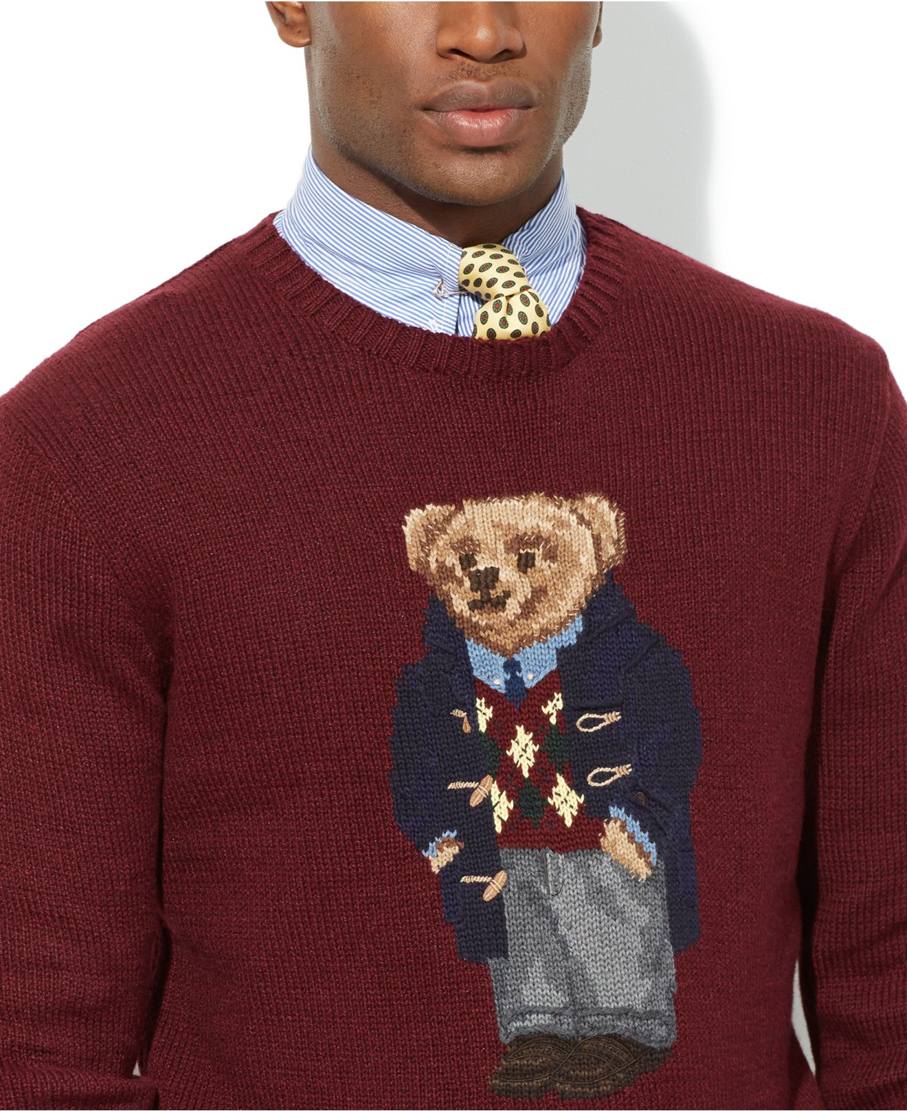 Polo Ralph Lauren Polo Bear Sweater in Red for Men - Lyst