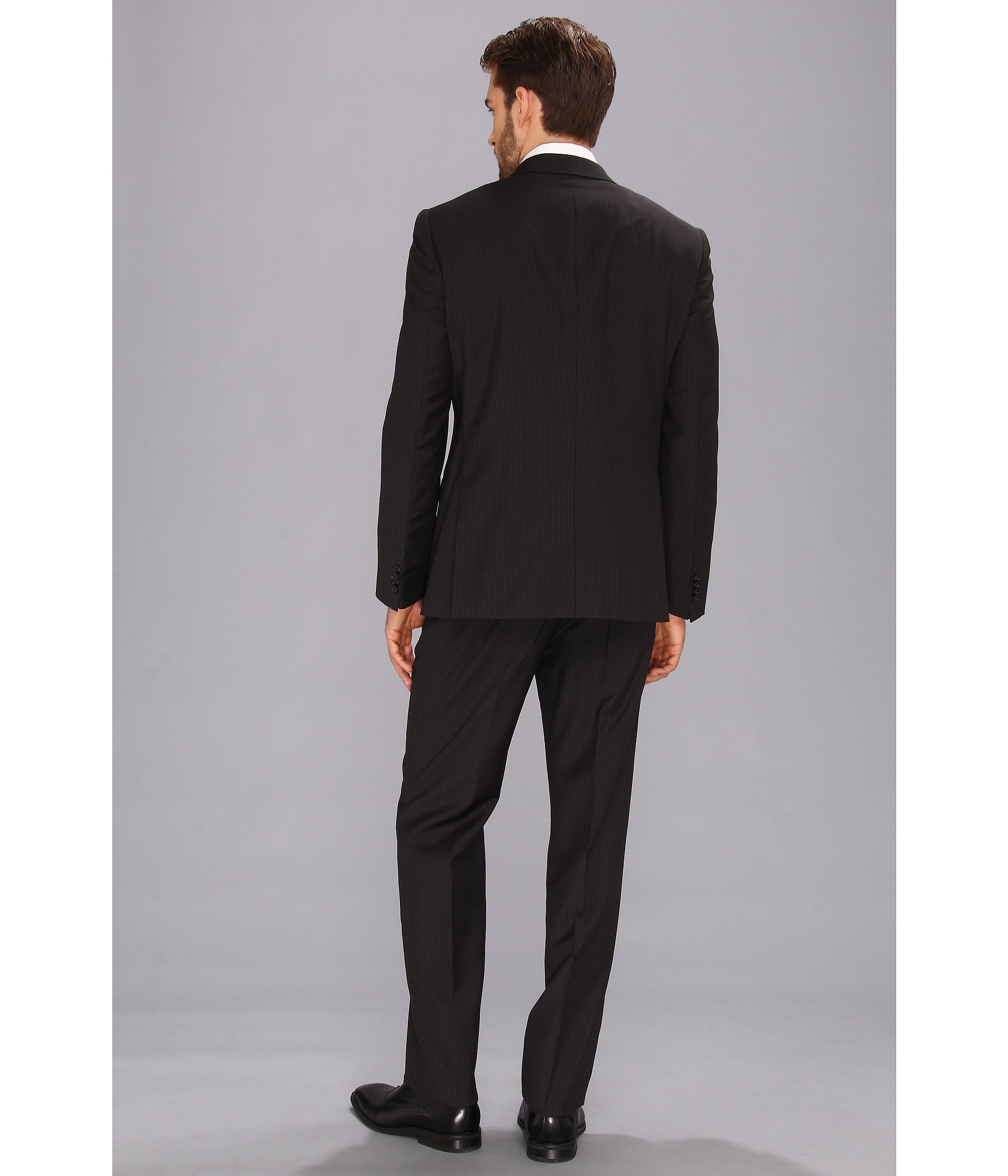 Lyst - John Varvatos Berkley - 2 Button Peak Suit in Black for Men