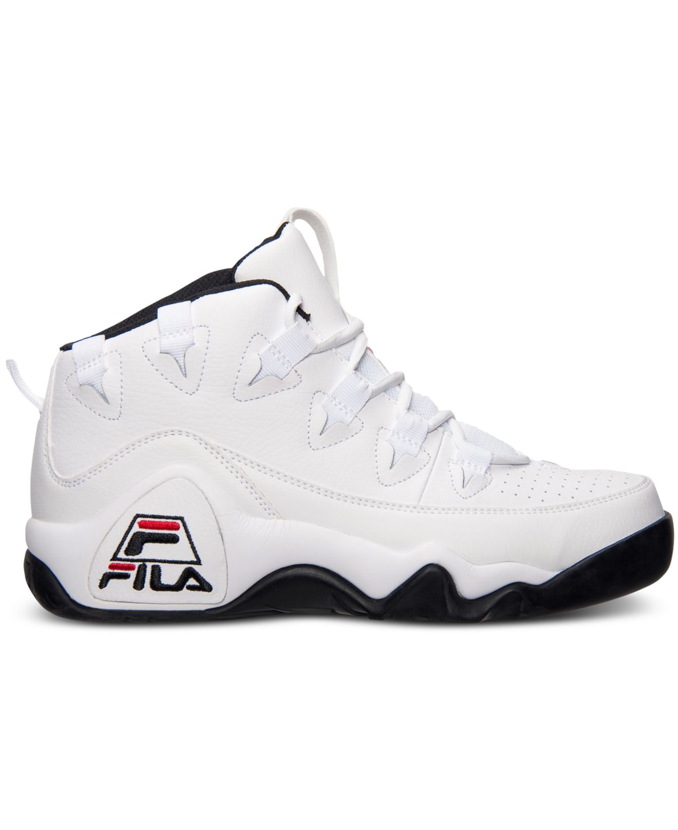 Fila Leather Men's The 95 Basketball Sneakers From Finish Line in Black ...