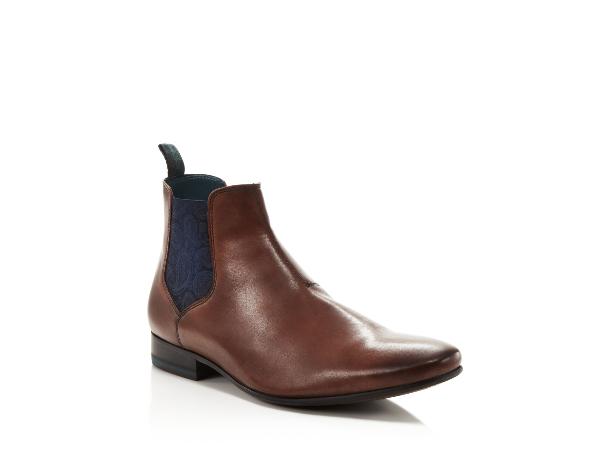 Lyst - Ted Baker Hourb Chelsea Boots in Brown for Men