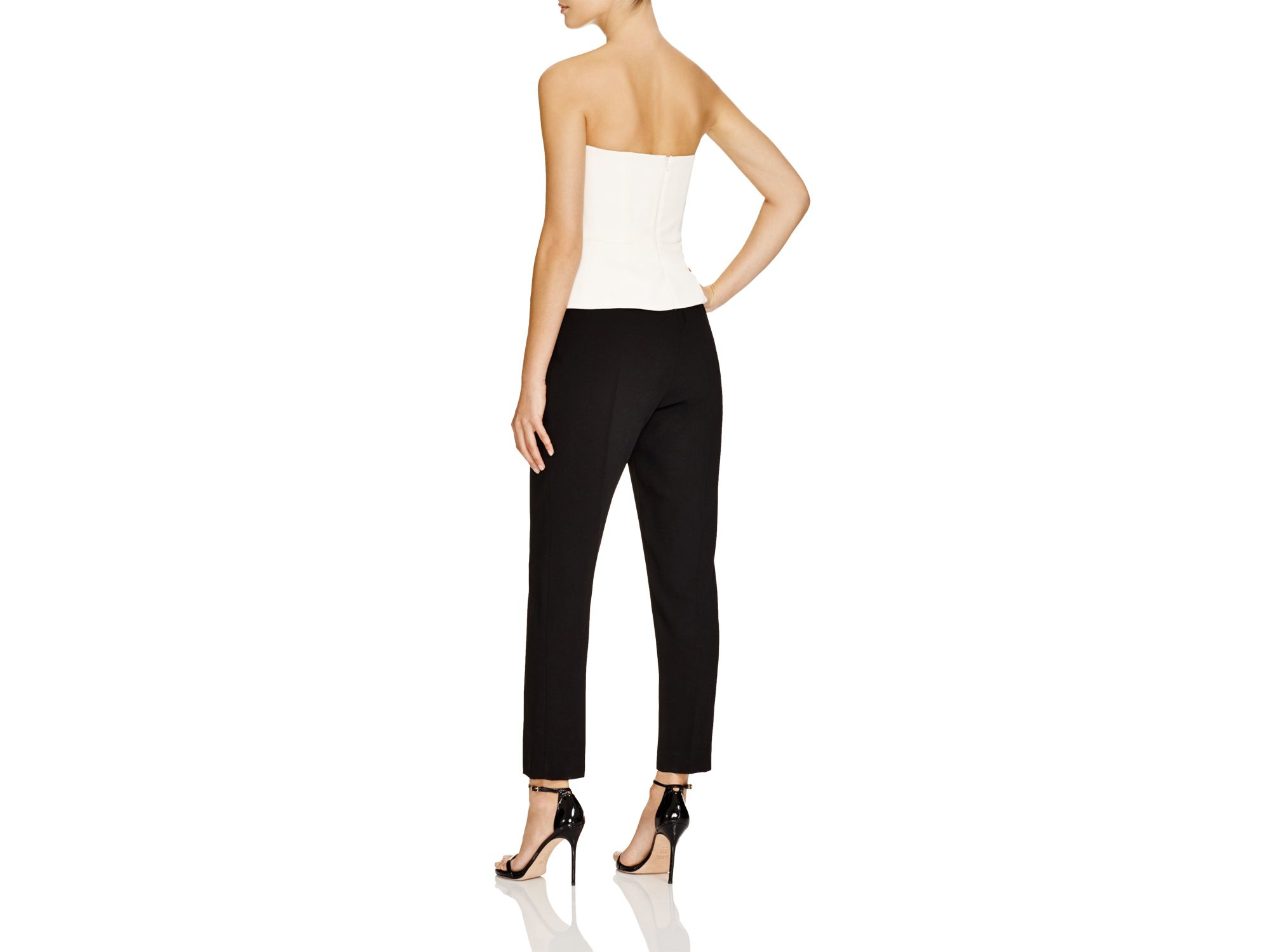 reiss black and white jumpsuit