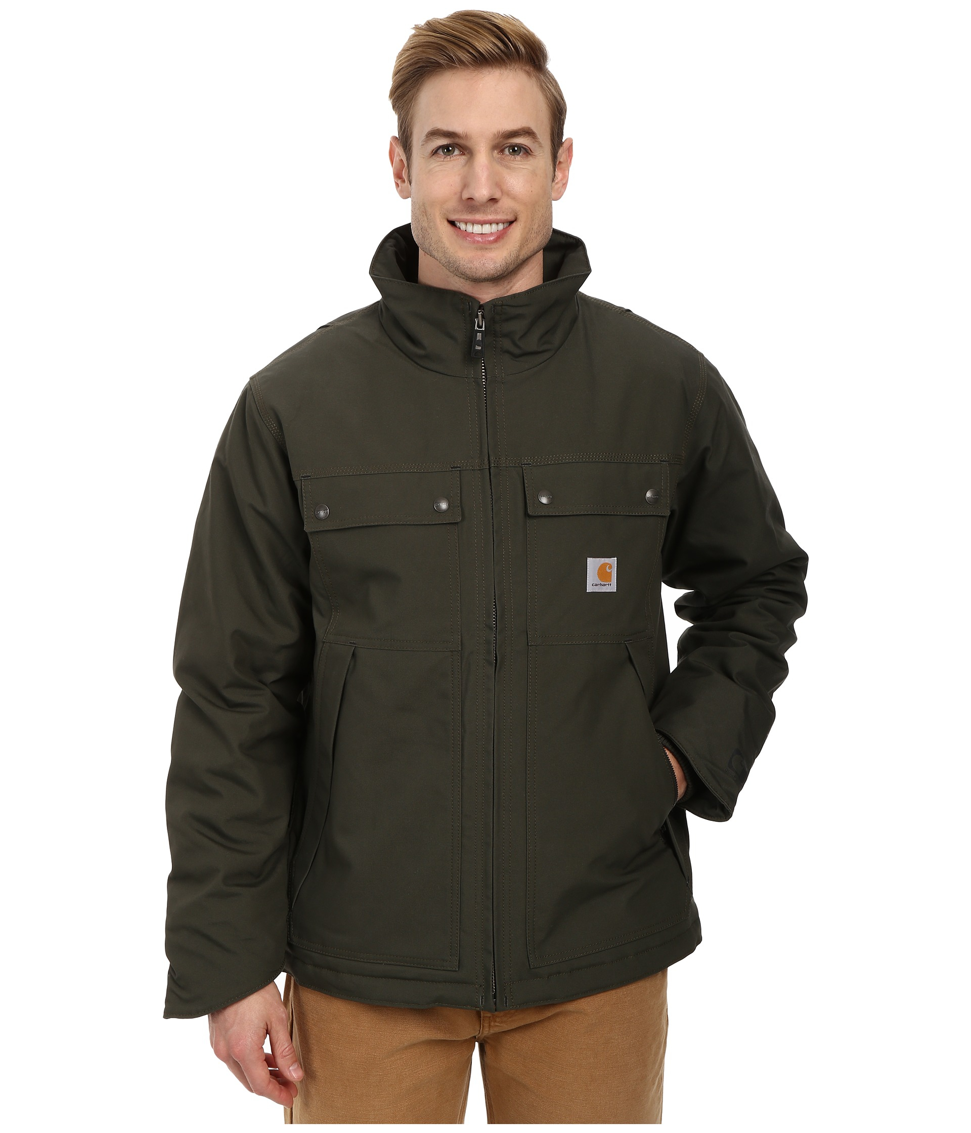 Carhartt Quick Duck® Jefferson Traditional Jacket in Olive (Green) for ...
