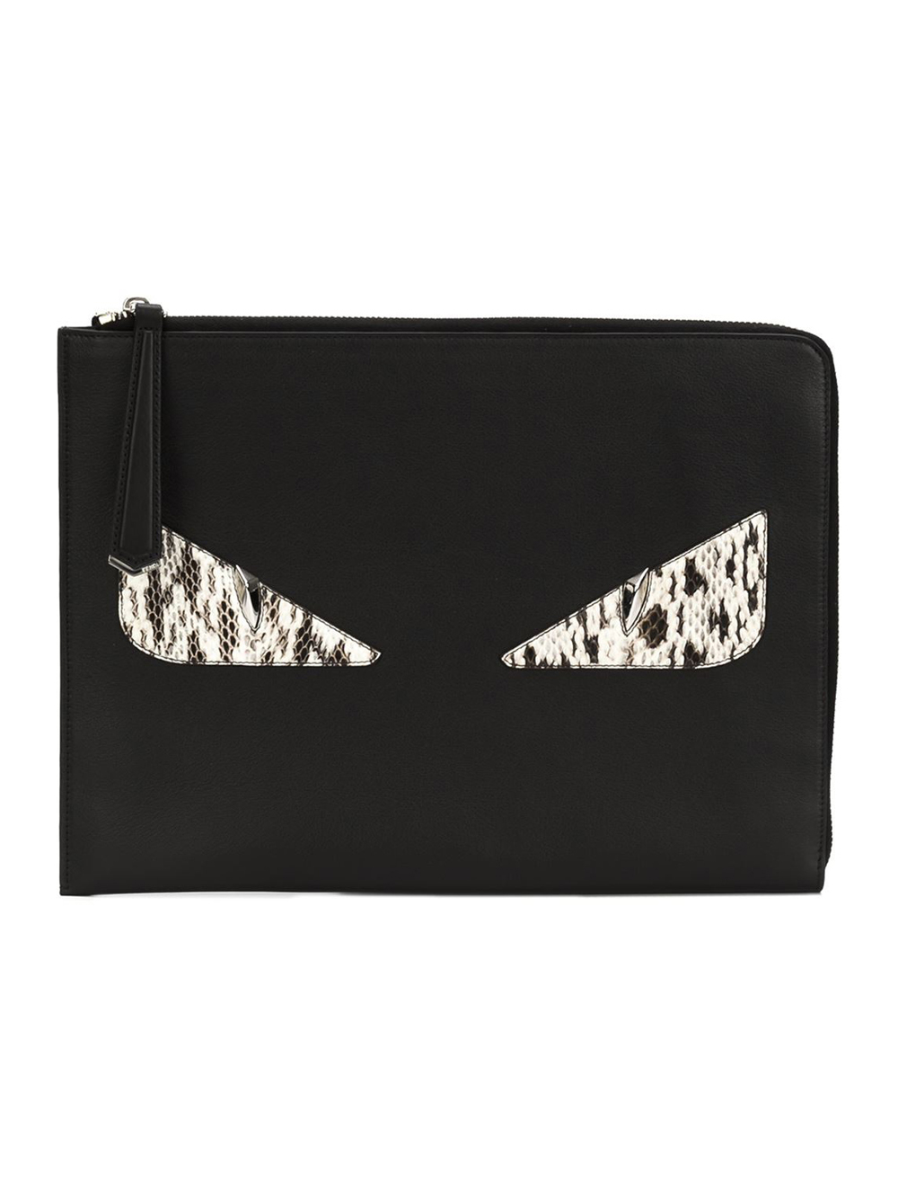 Lyst - Fendi Bag Bugs Clutch in Black