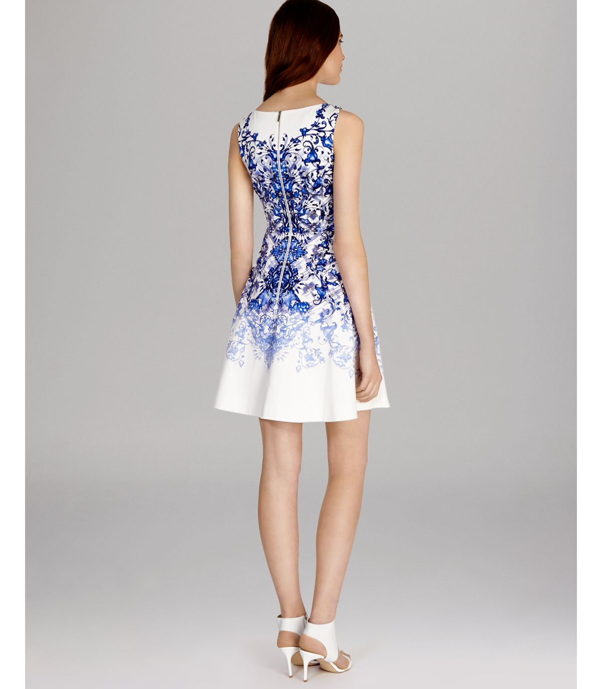 karen millen blue floral dress