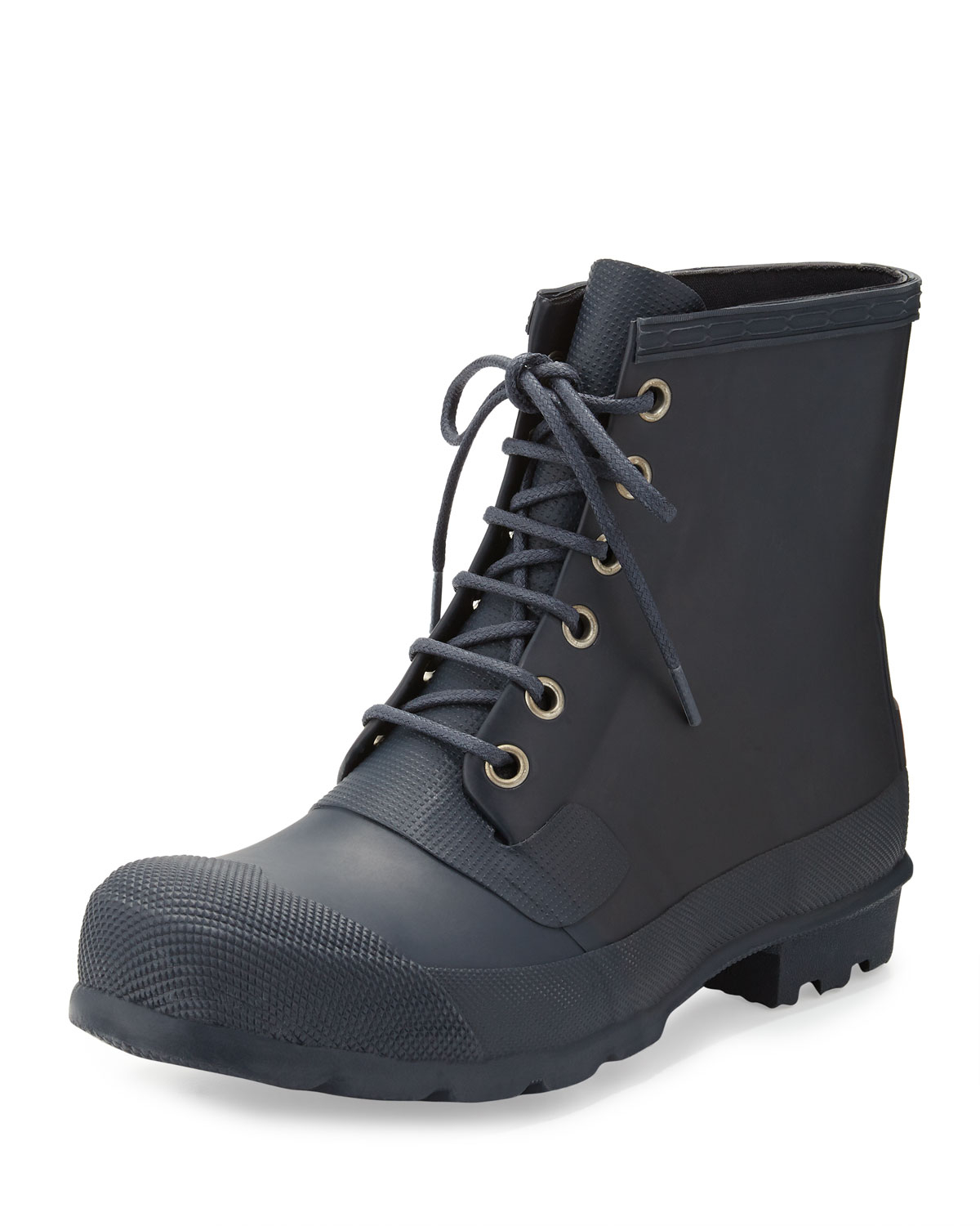 hunter lace up rain boots