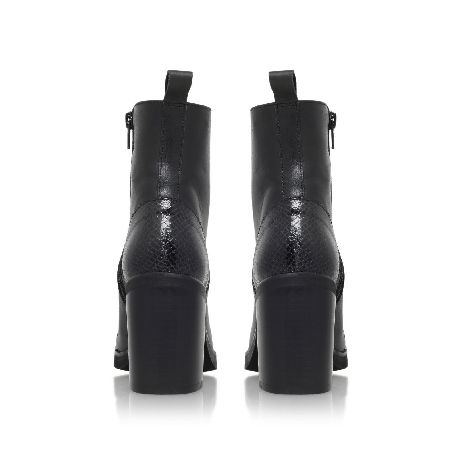 carvela black spike lace up boots